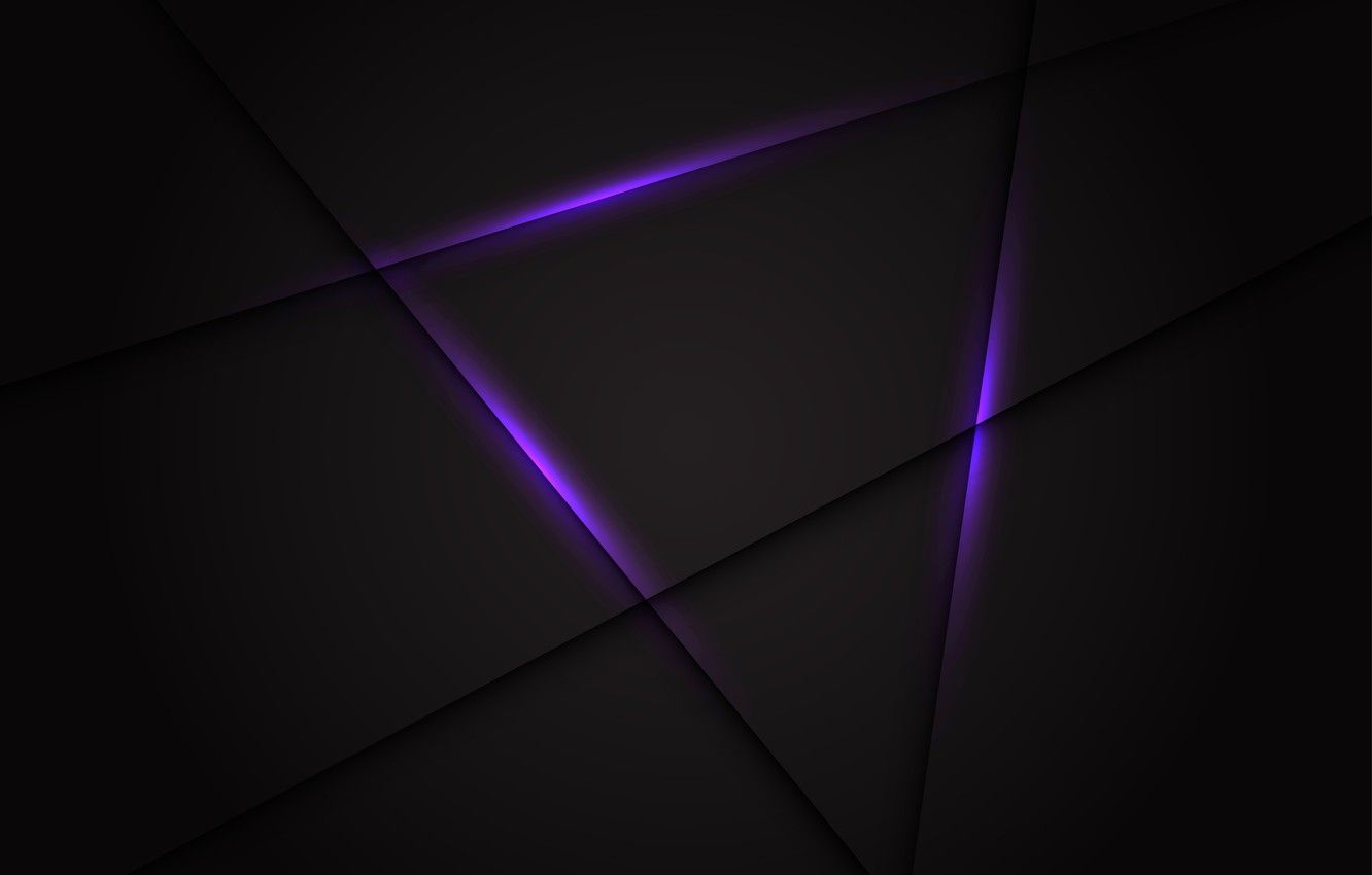 Violet Geometric Dark Shapes Wallpapers