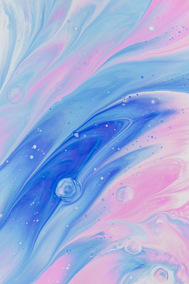 Pink And Blue Abstract Patch Wallpapers