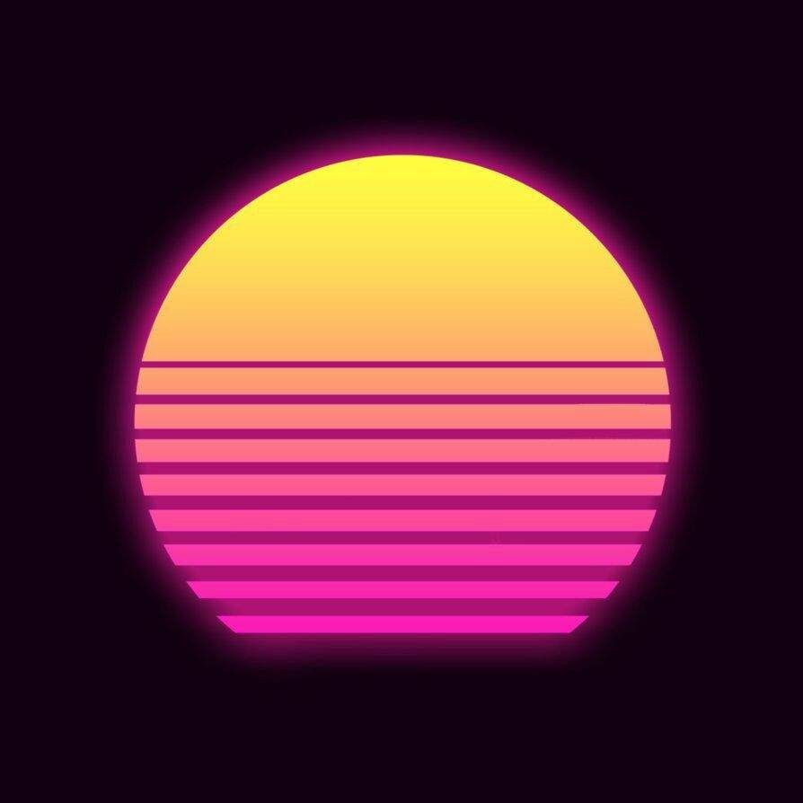 Abstract Vaporwave Retrowave Sun Reflaction Wallpapers