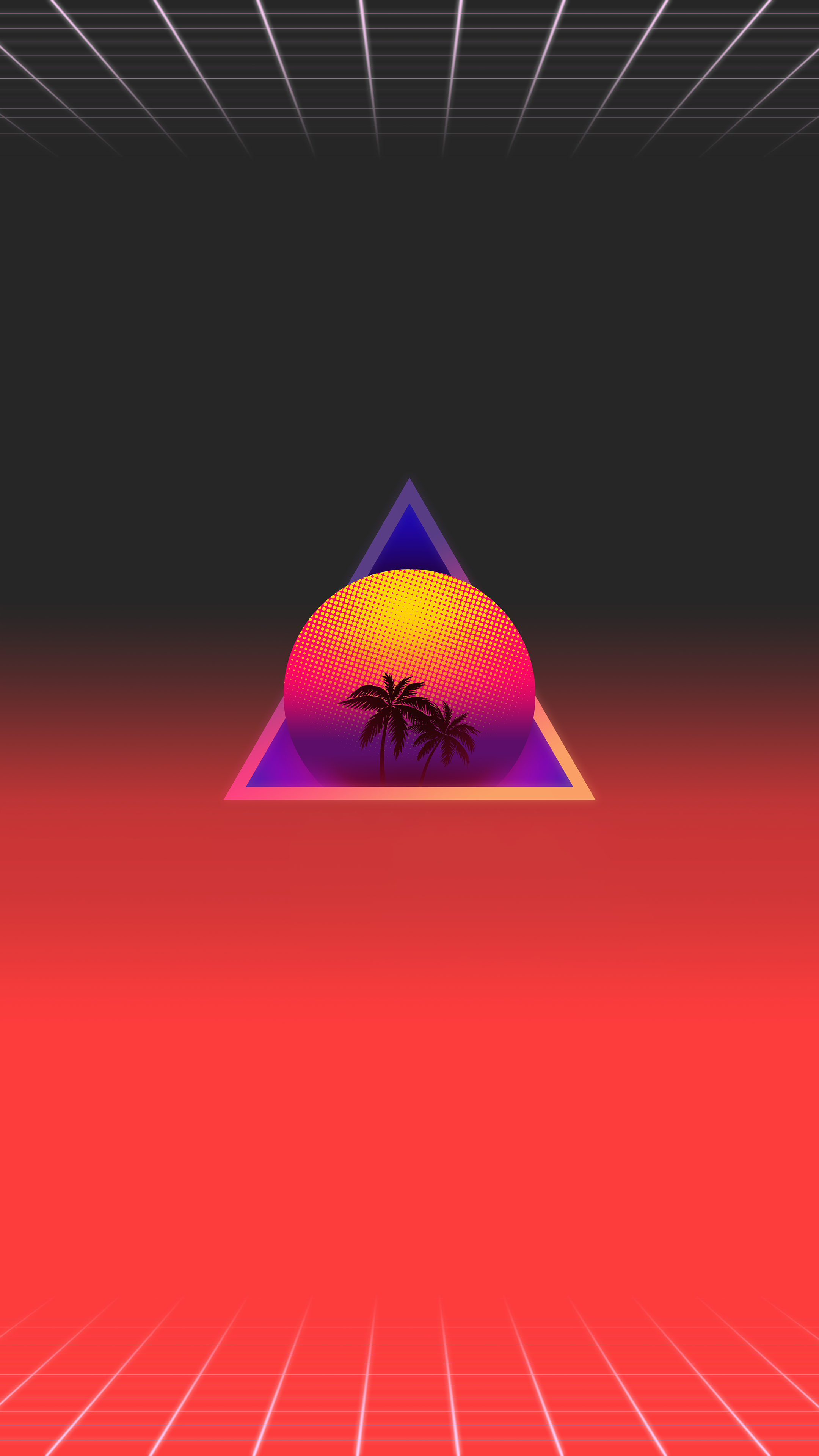 Abstract Vaporwave Retrowave Sun Reflaction Wallpapers