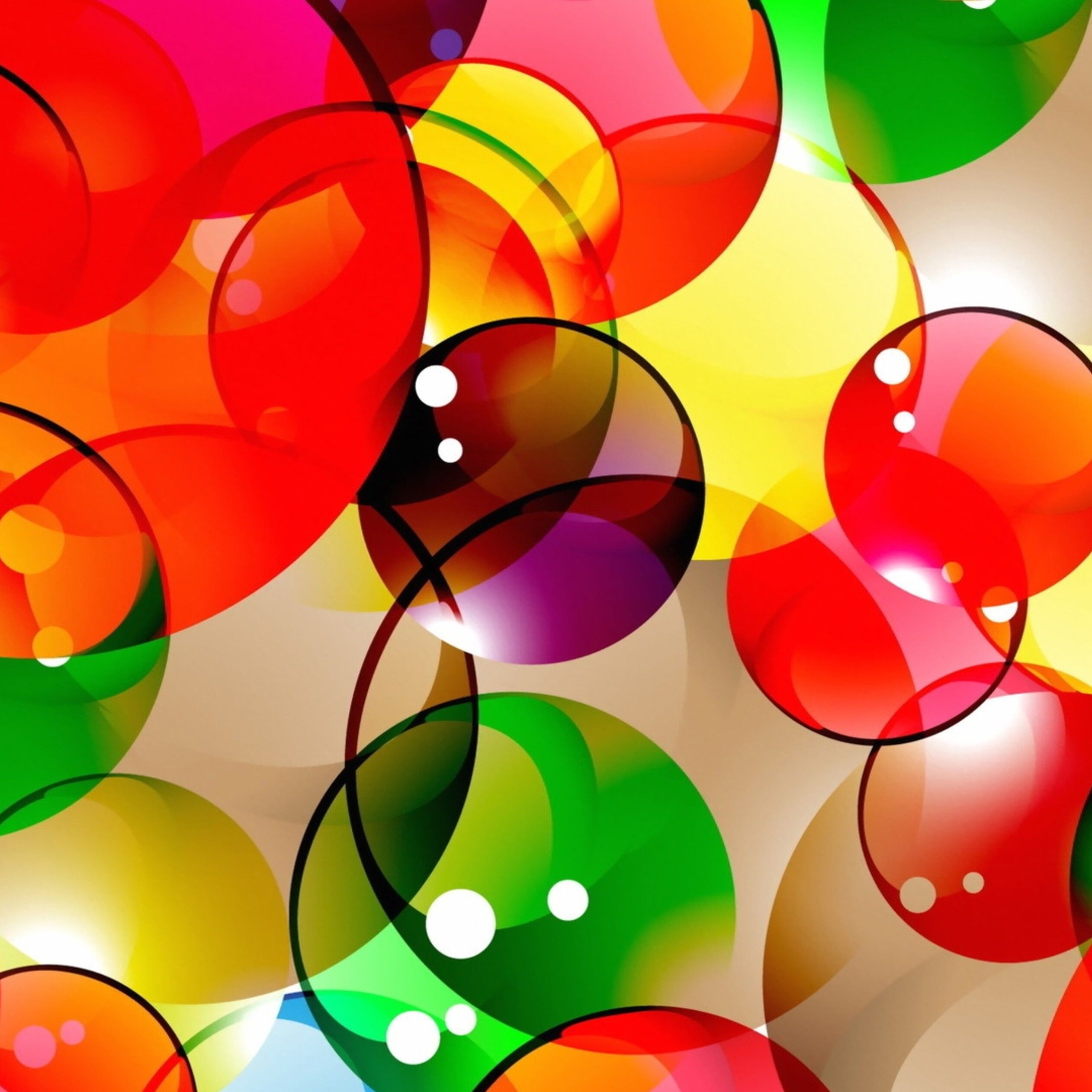 Colorful Neon Bubbles Wallpapers