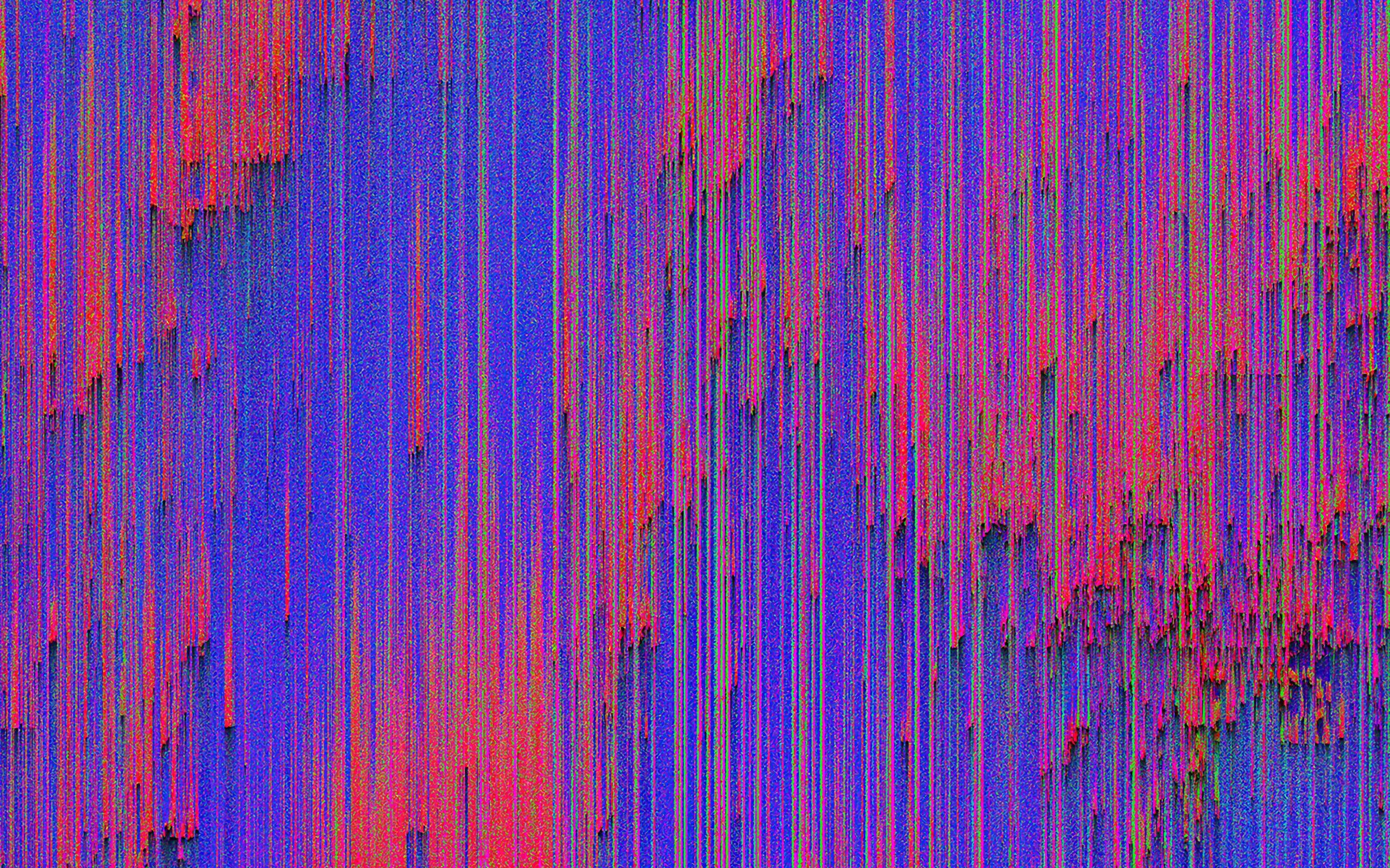 Colorful Distorted Glitch Lines Wallpapers