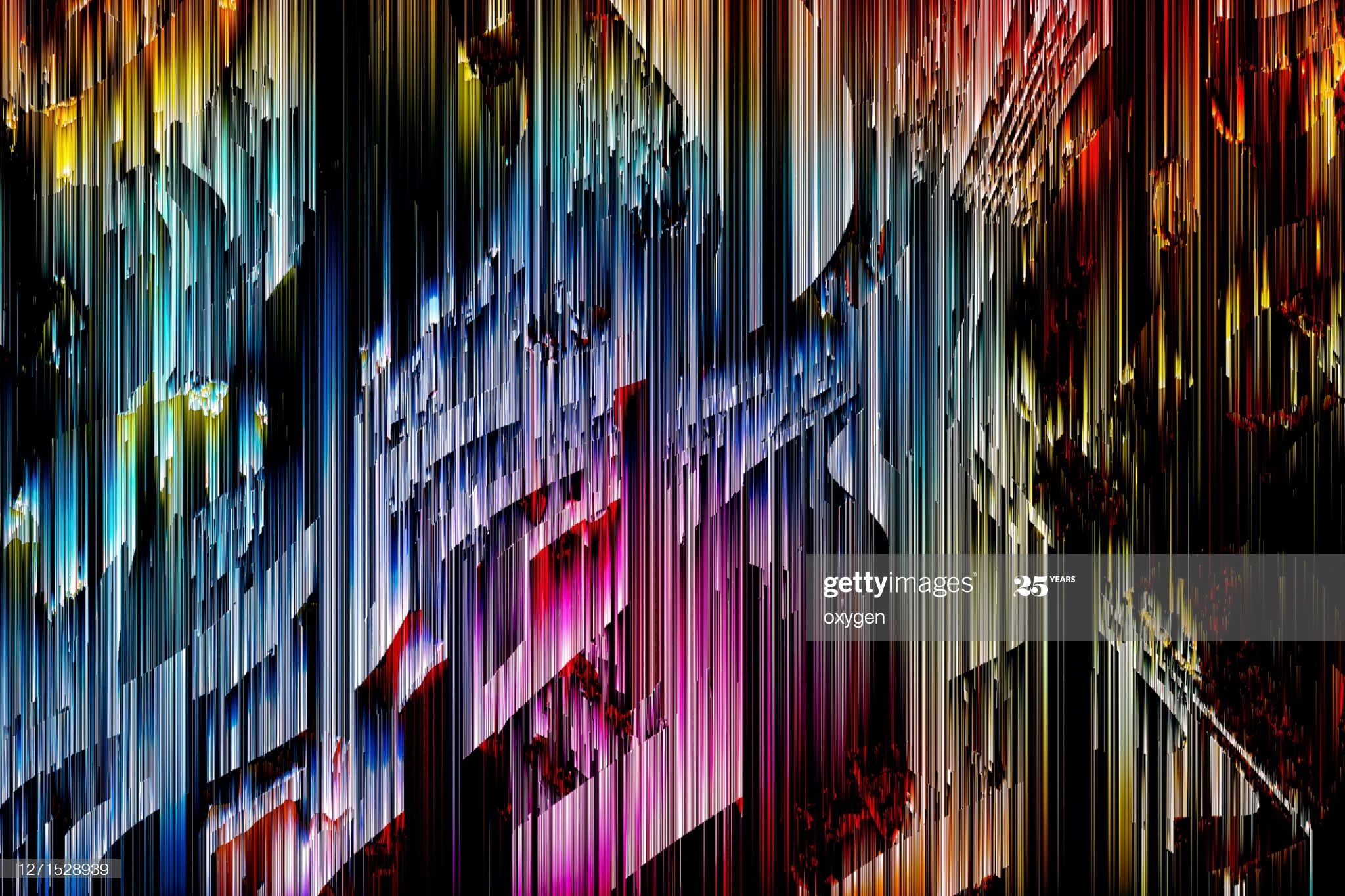 Colorful Distorted Glitch Lines Wallpapers