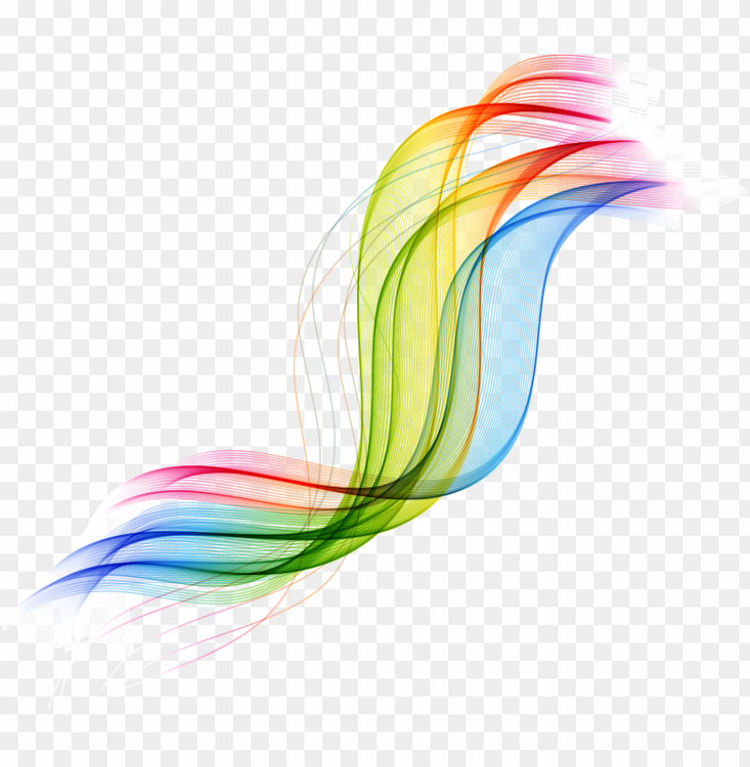 Curvy Colorful Lines Wallpapers