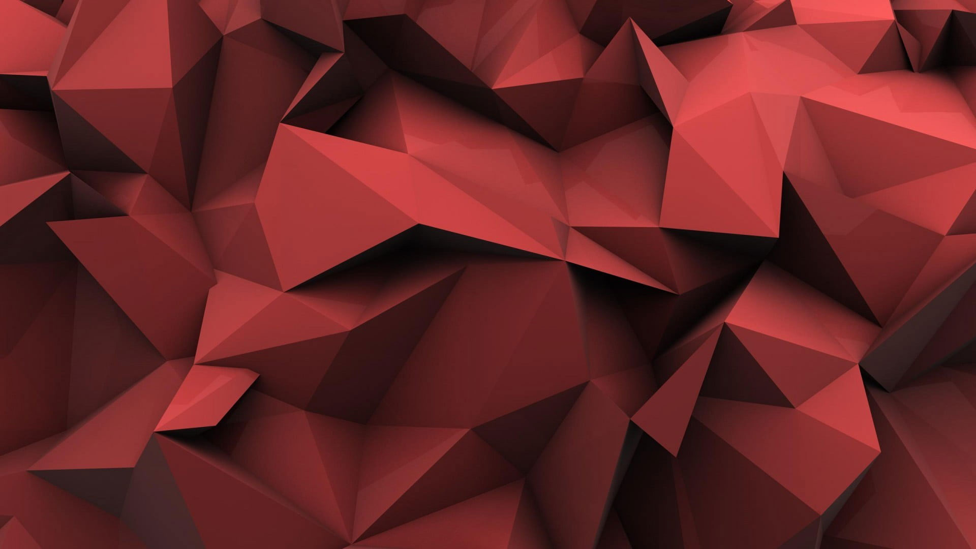 Red And Black Polygon Wallpapers