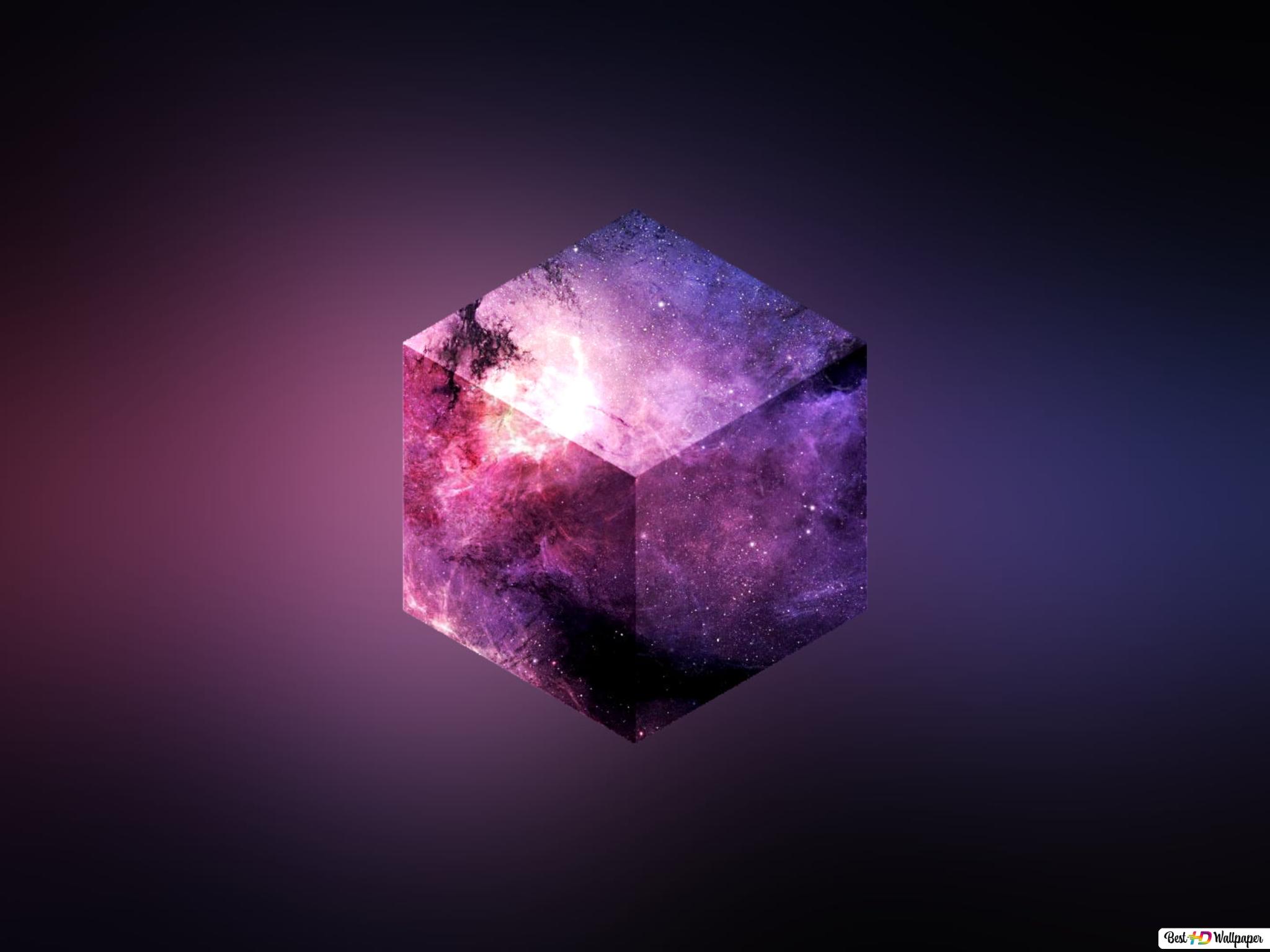 Cube Geometry Gradient Linux Wallpapers