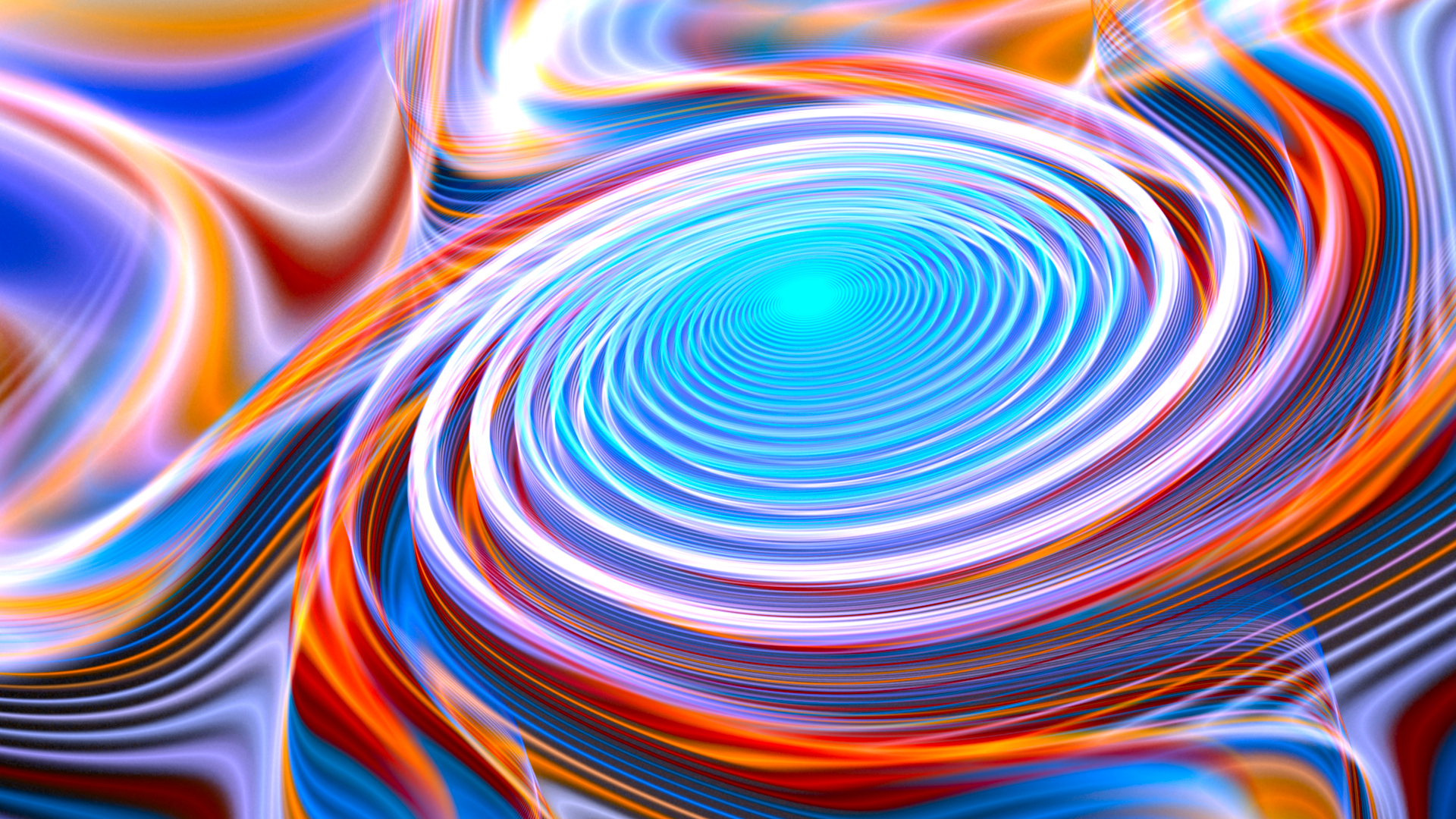 Colorful Wave Fractal Art Wallpapers