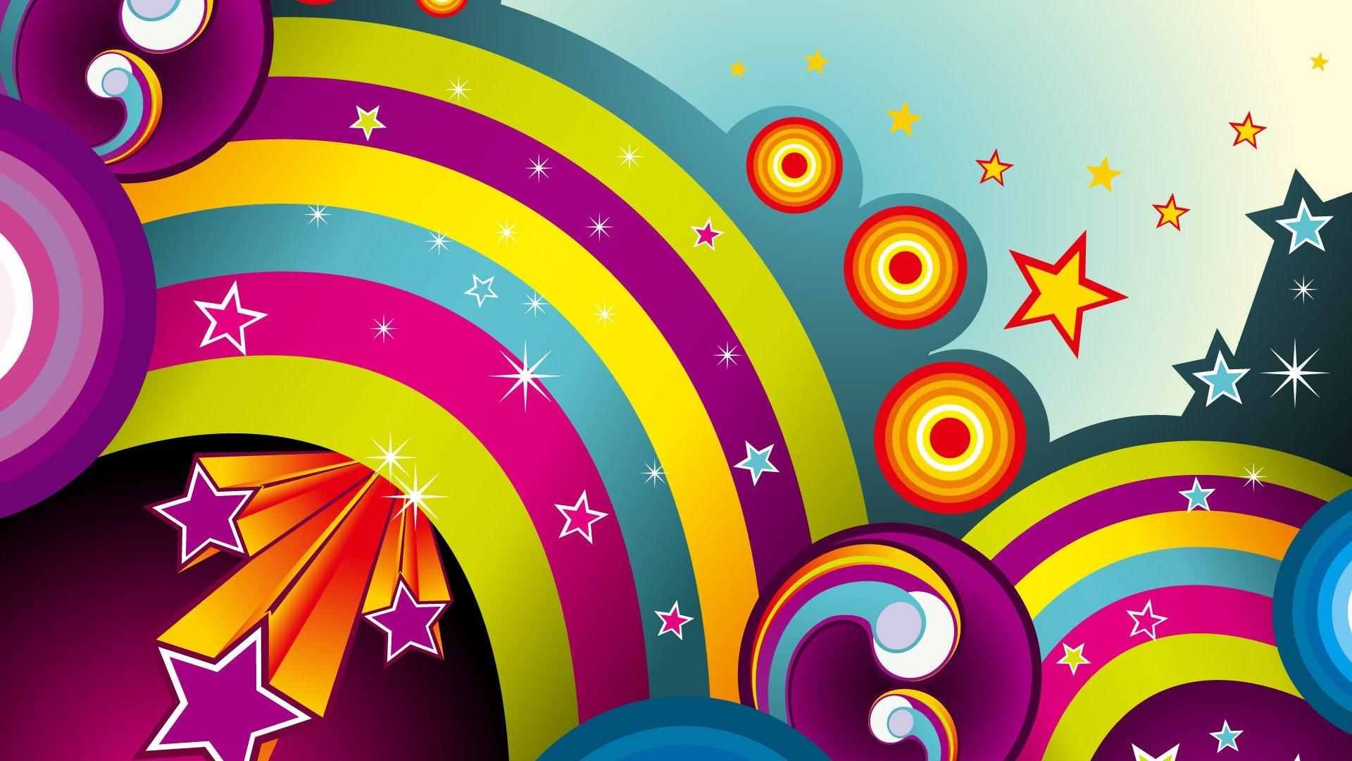 Colourful Abstract Circle Art Wallpapers