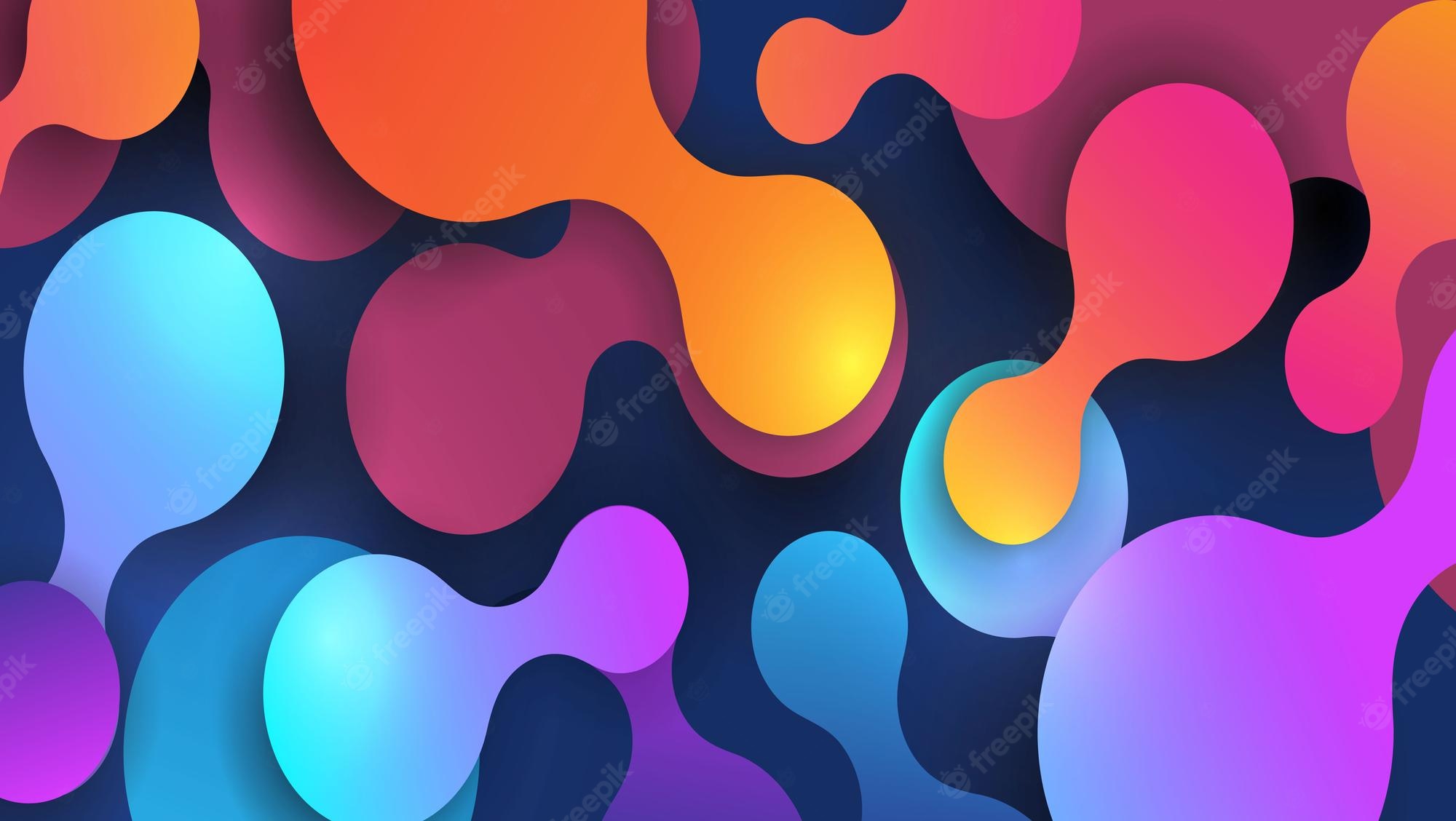 Colourful Abstract Circle Art Wallpapers