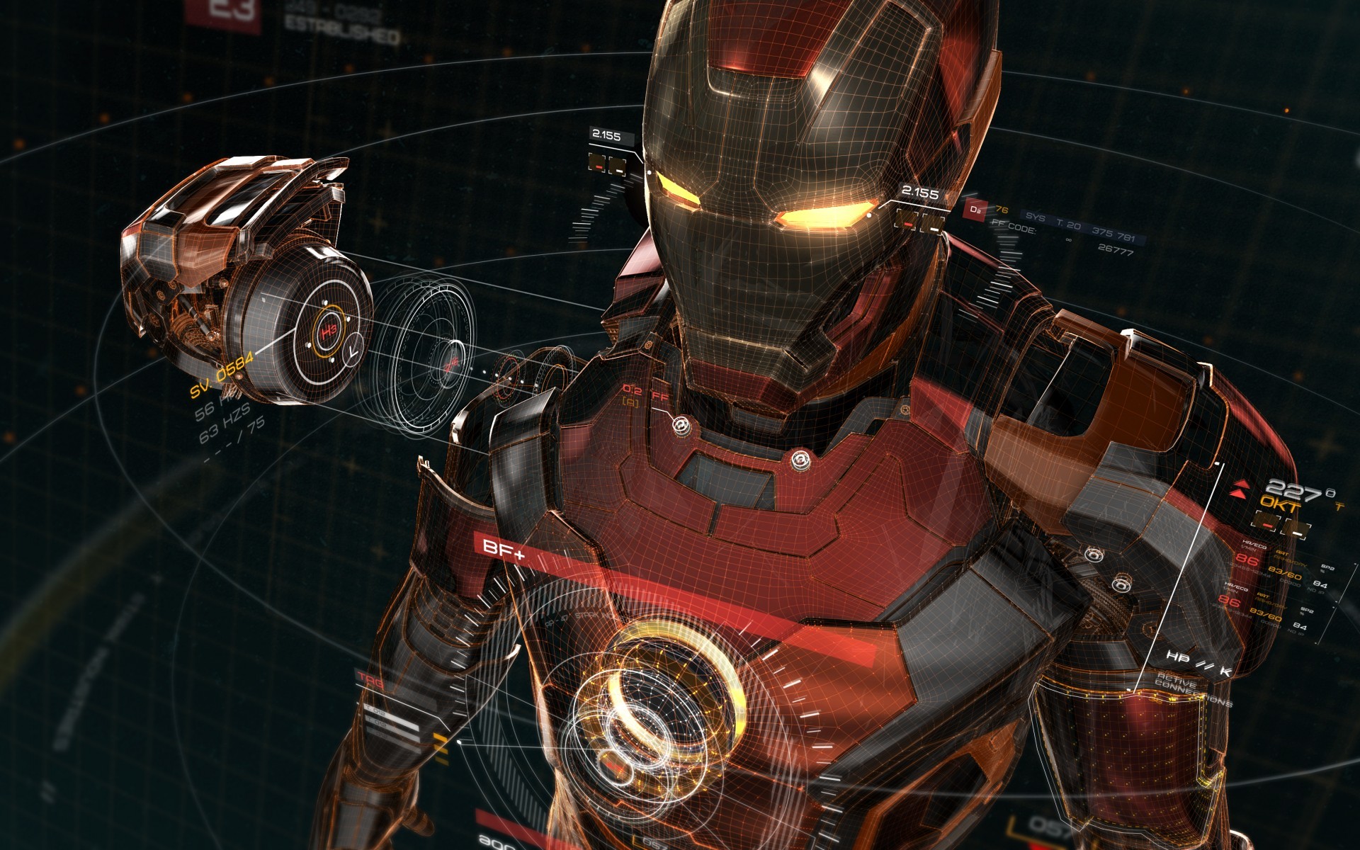 Iron Man Creative Abstract Art Wallpapers