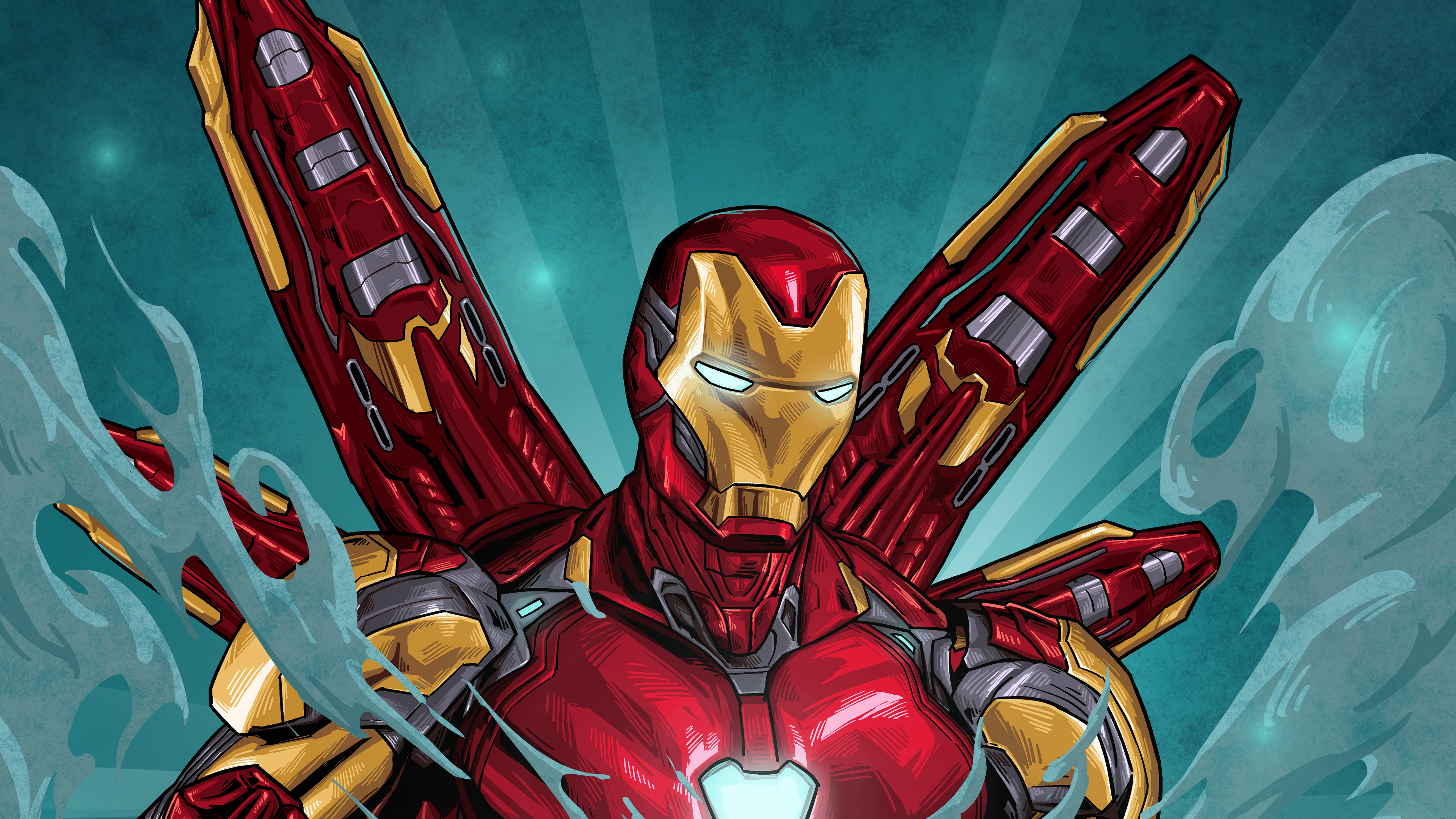 Iron Man Creative Abstract Art Wallpapers