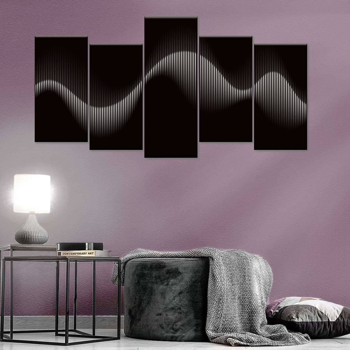 Acoustic Waves Abstract Purple Artistic Wallpapers