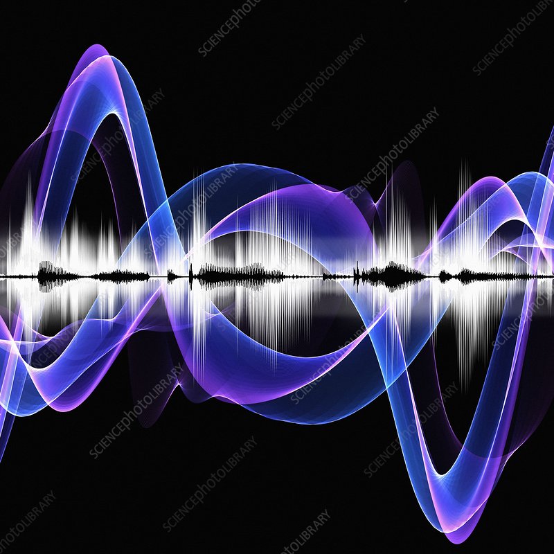 Acoustic Waves Abstract Purple Artistic Wallpapers