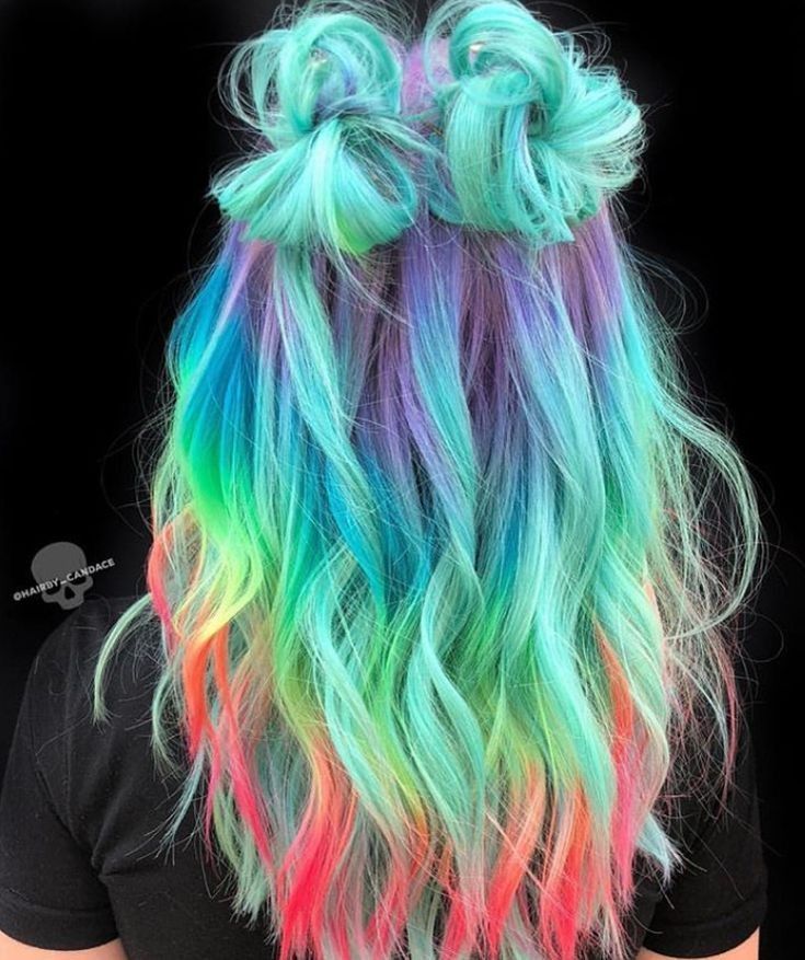 Rainbow Colorful Girl Hairs Wallpapers