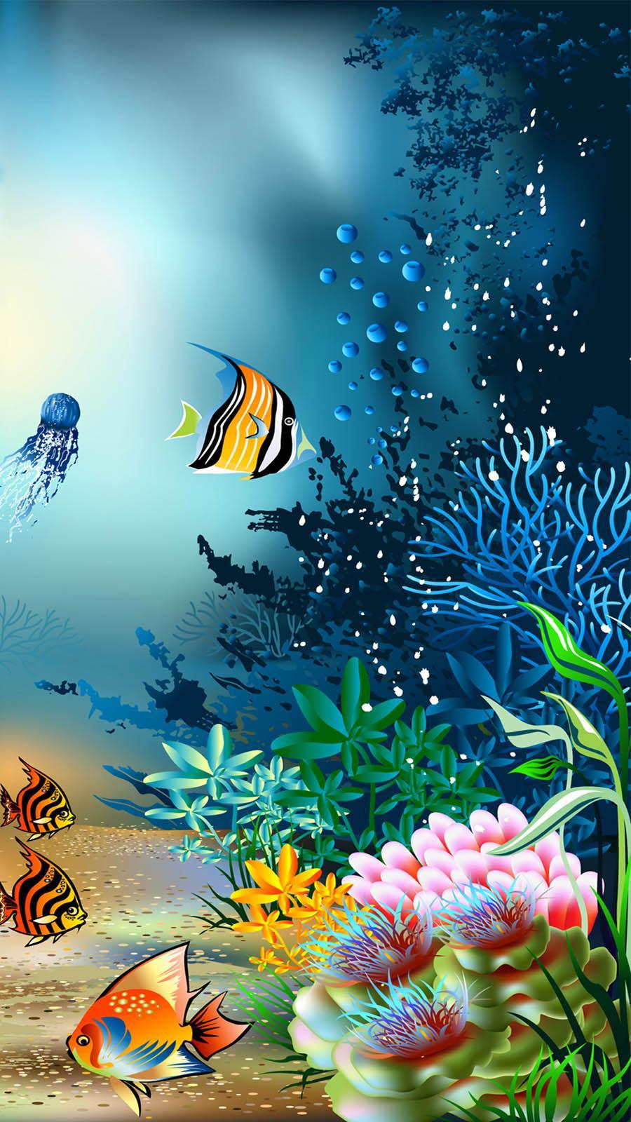 Abstract Coral Reef Wallpapers