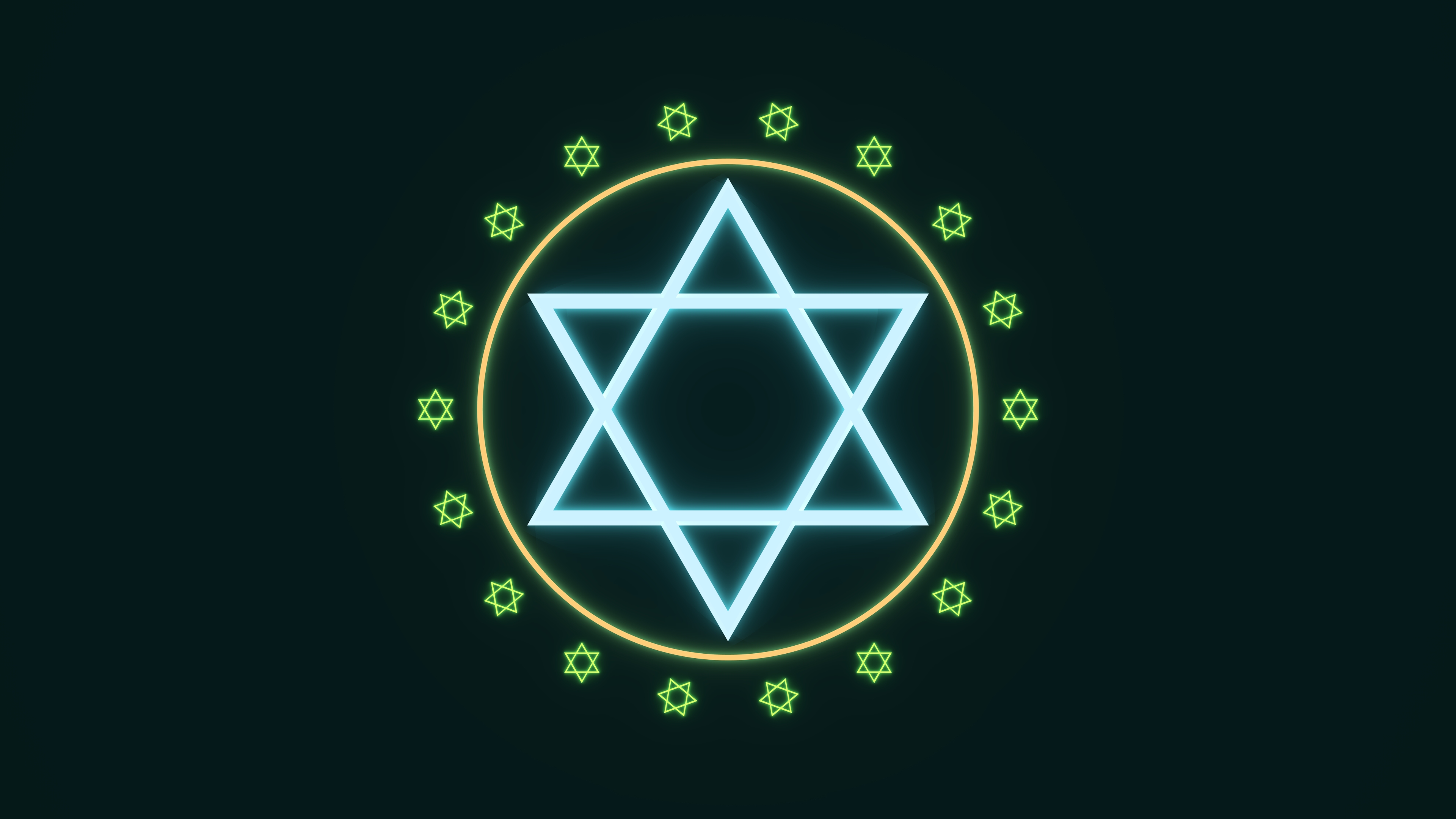 Abstract Hexagram Wallpapers