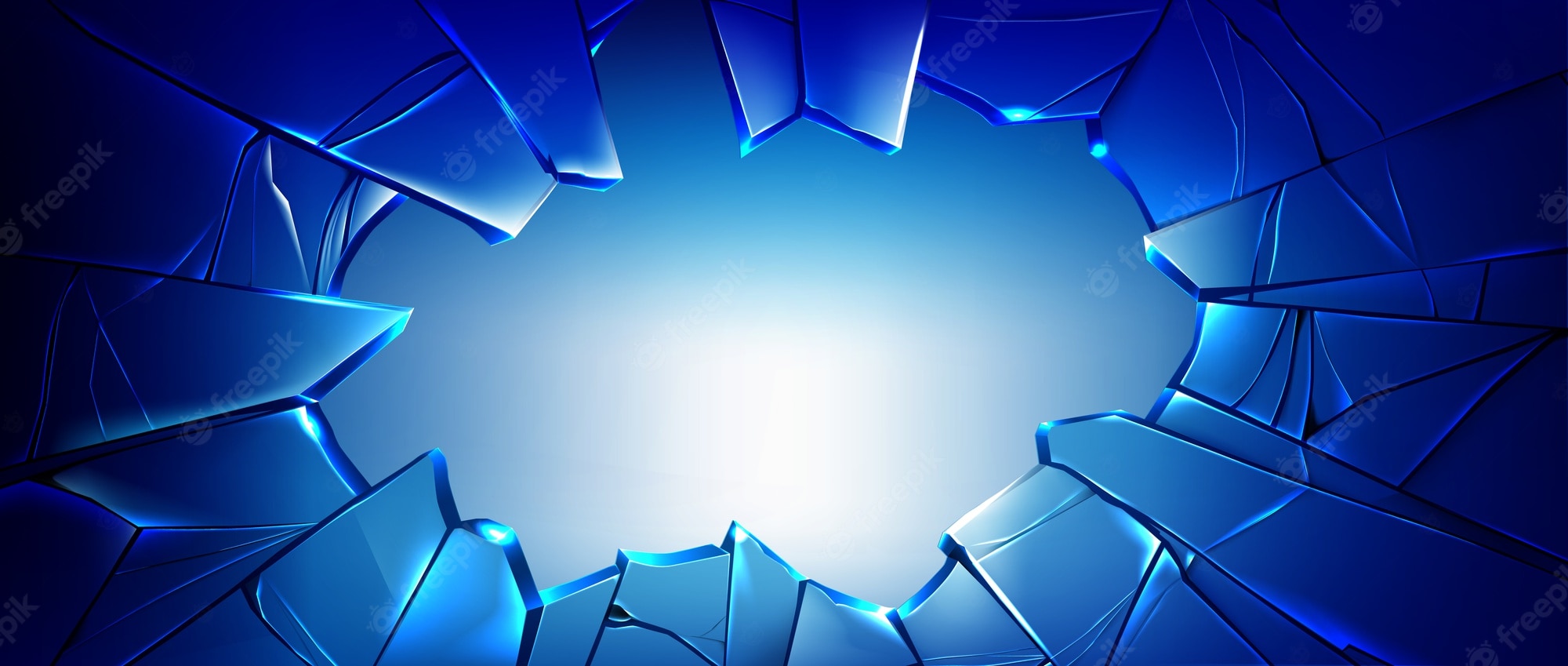 Abstract Broken Glass Wallpapers