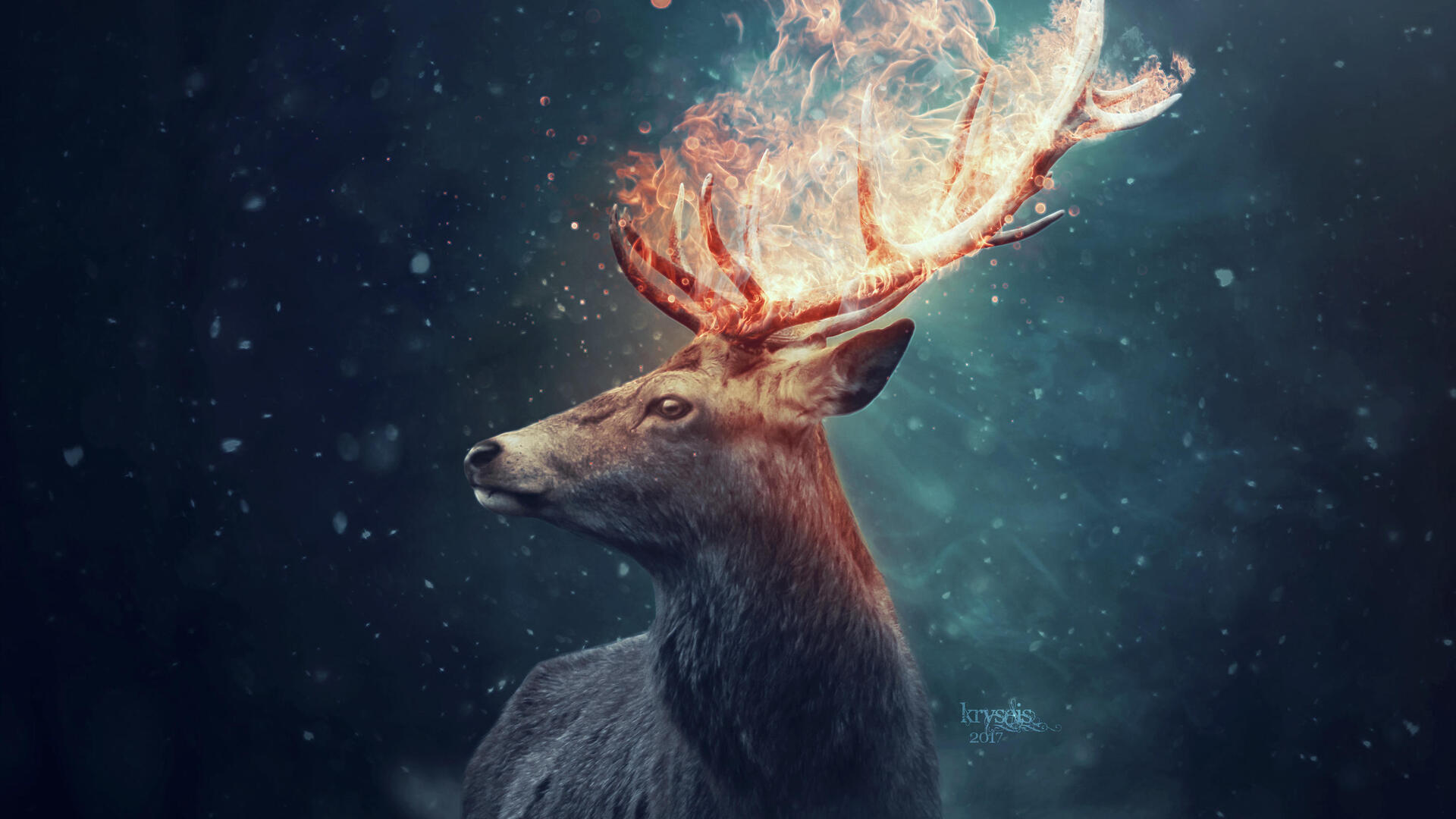 Abstract Deer Wallpapers