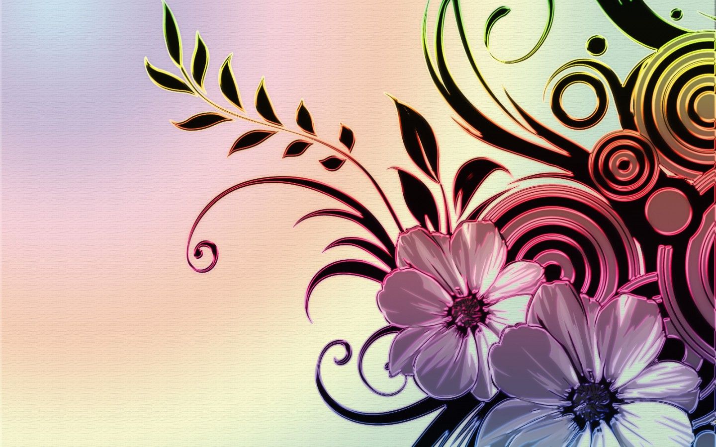 Abstract Floral Desktop Wallpapers