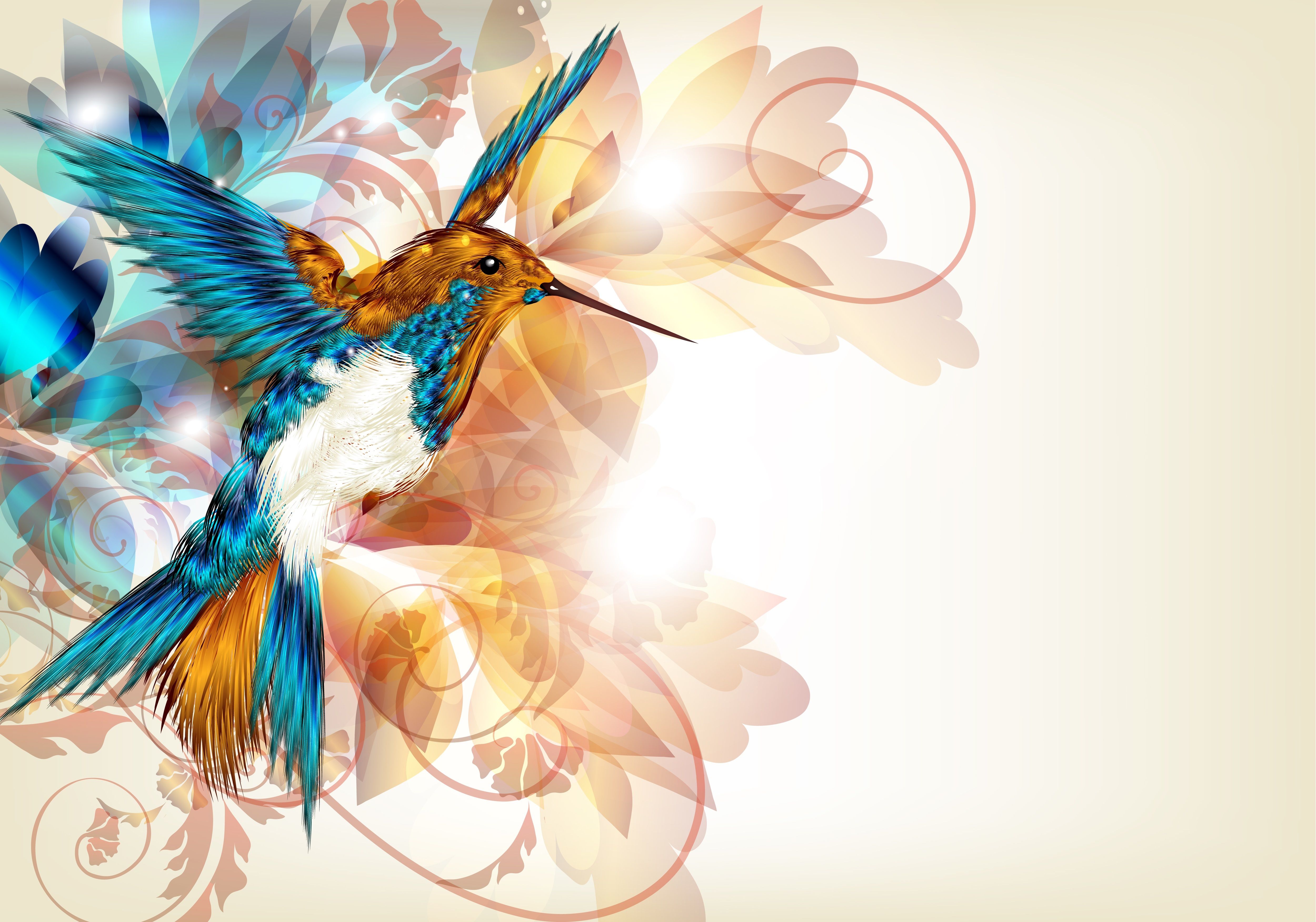 Abstract Hummingbird Wallpapers