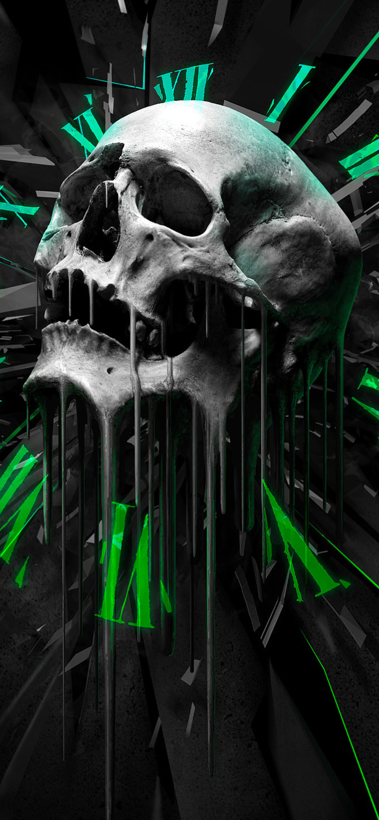 Abstract Skull Cool Iphone Wallpapers