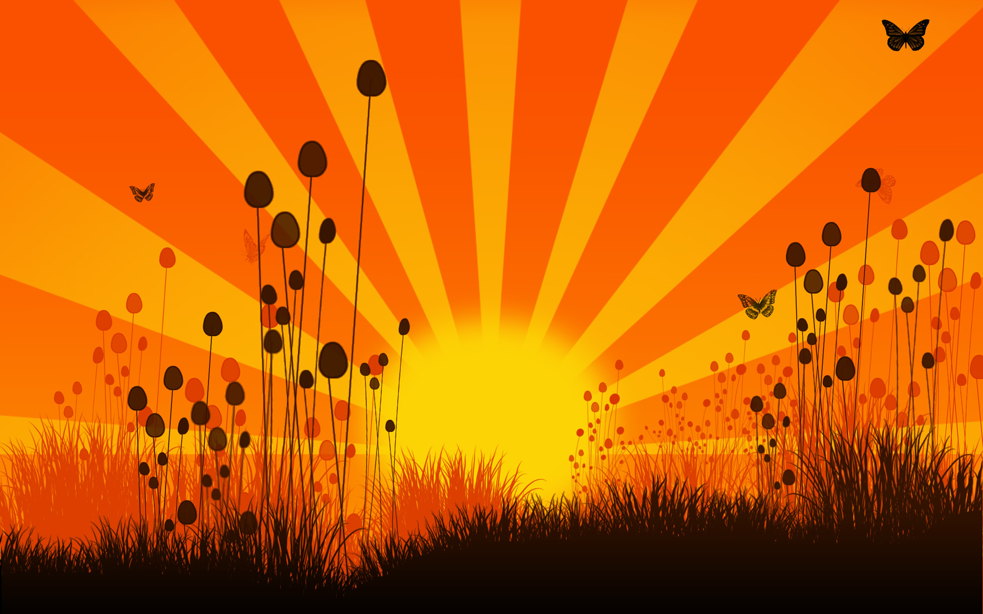 Abstract Sun Wallpapers