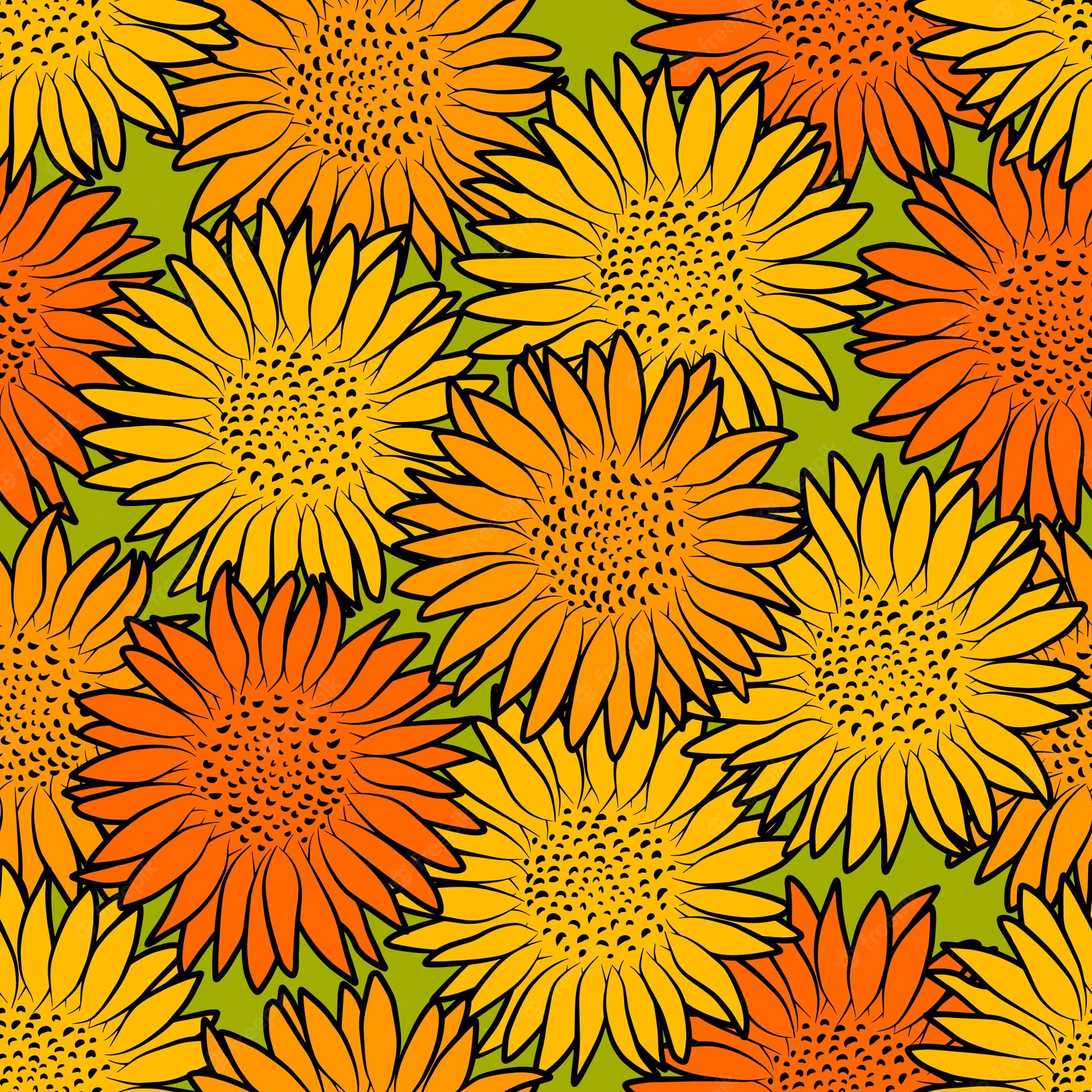Abstract Sunflower Wallpapers