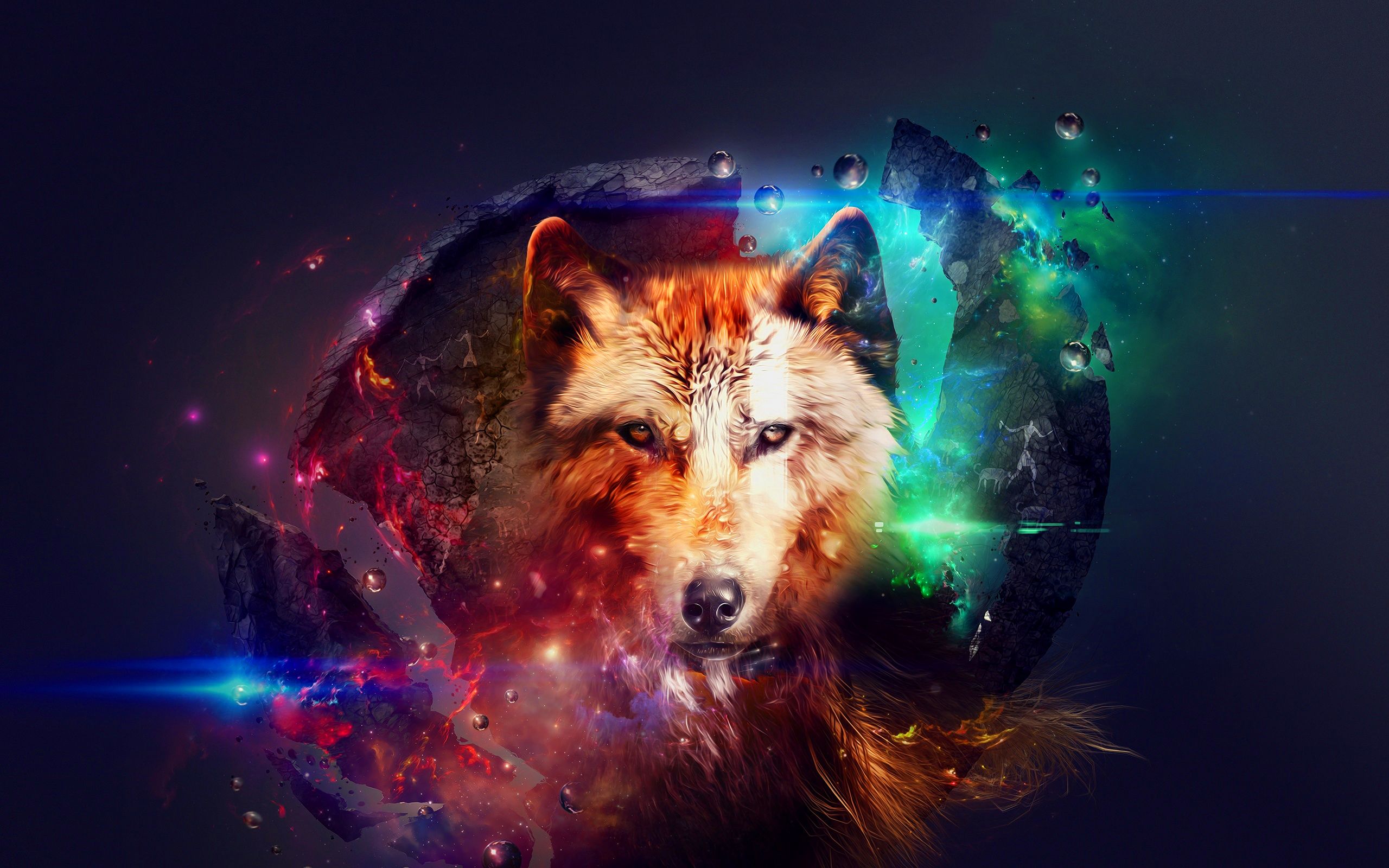 Abstract Wolf Wallpapers