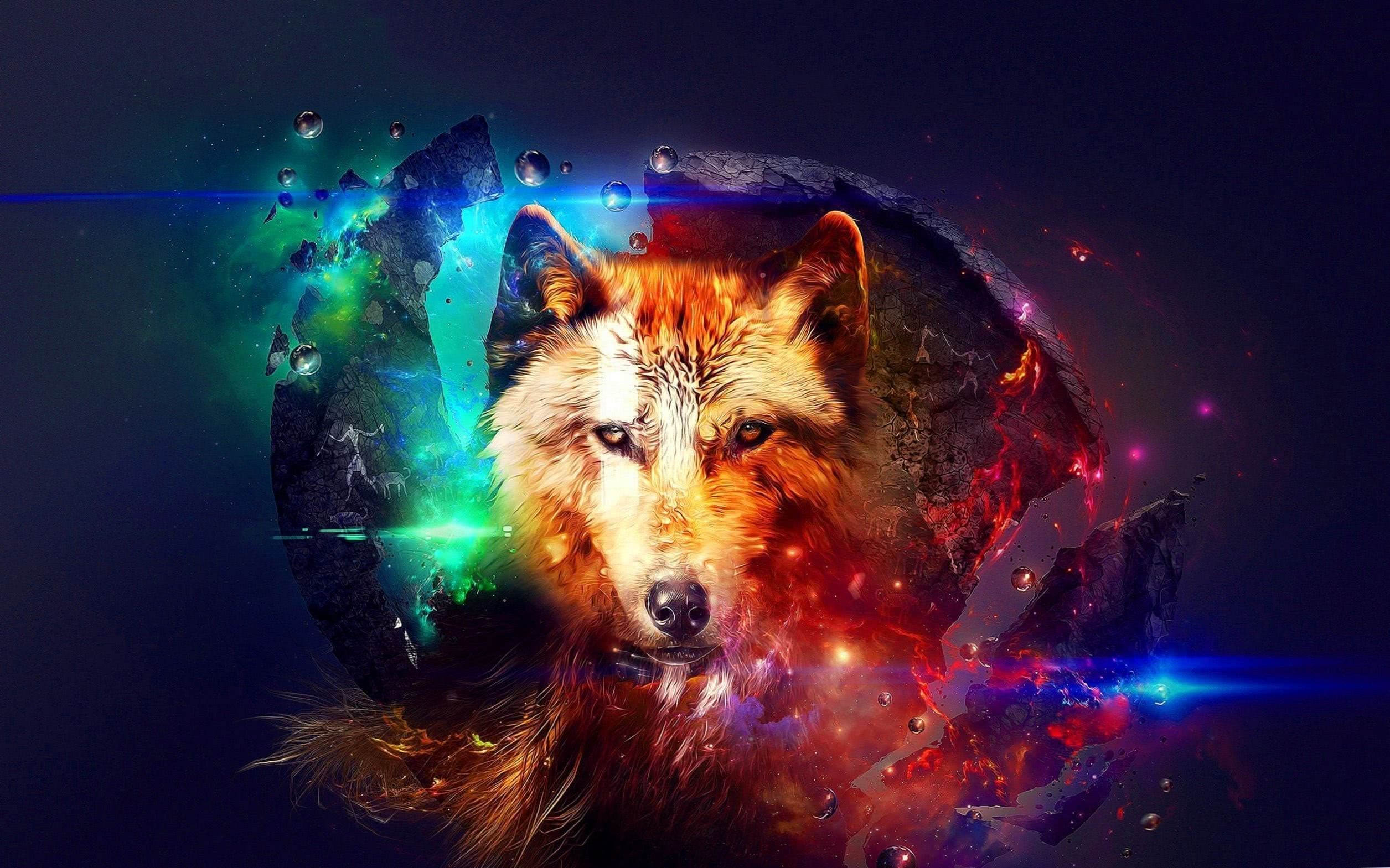 Abstract Wolf Wallpapers