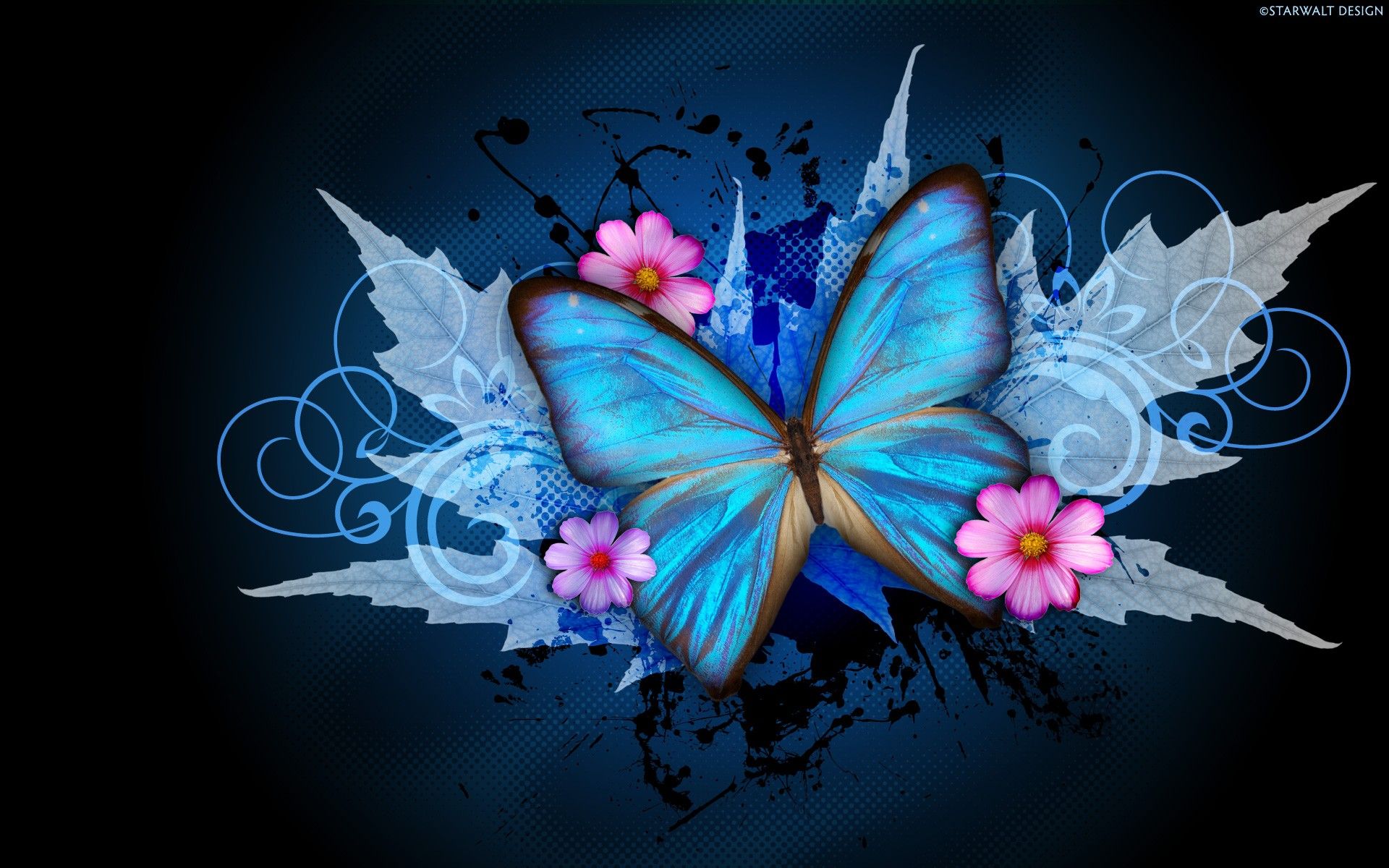 Abstract Butterflies Wallpapers