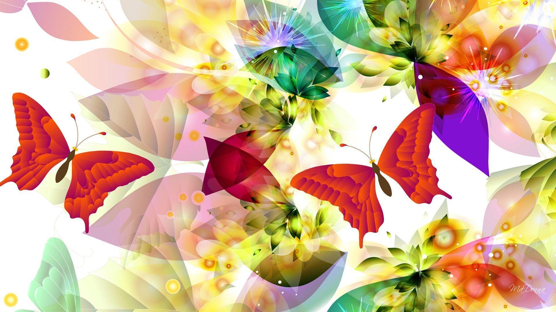 Abstract Butterflies Wallpapers