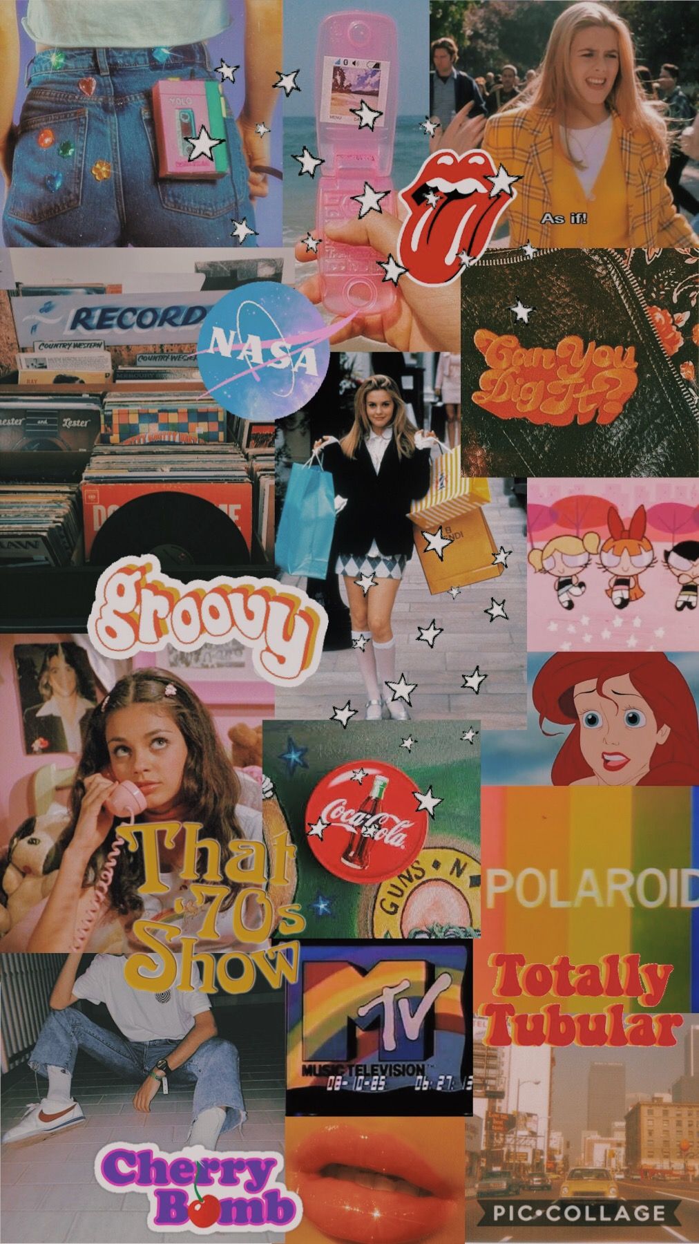 Aesthetic 90S Retro Collage Wallpapers