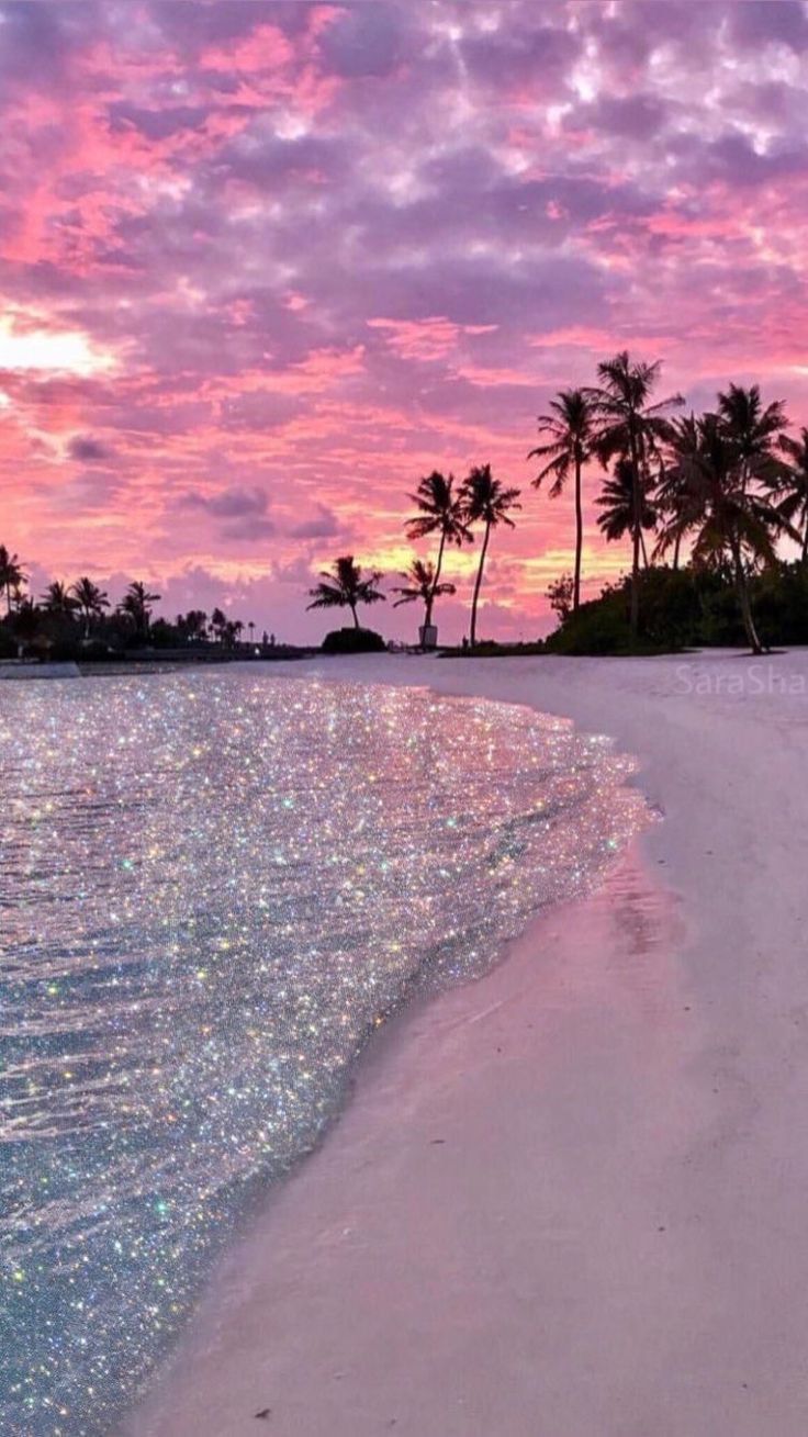 Aesthetic Beach Glitter Wallpapers