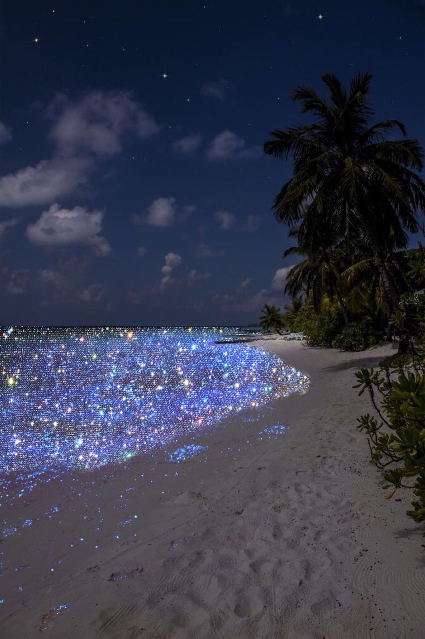 Aesthetic Beach Glitter Wallpapers