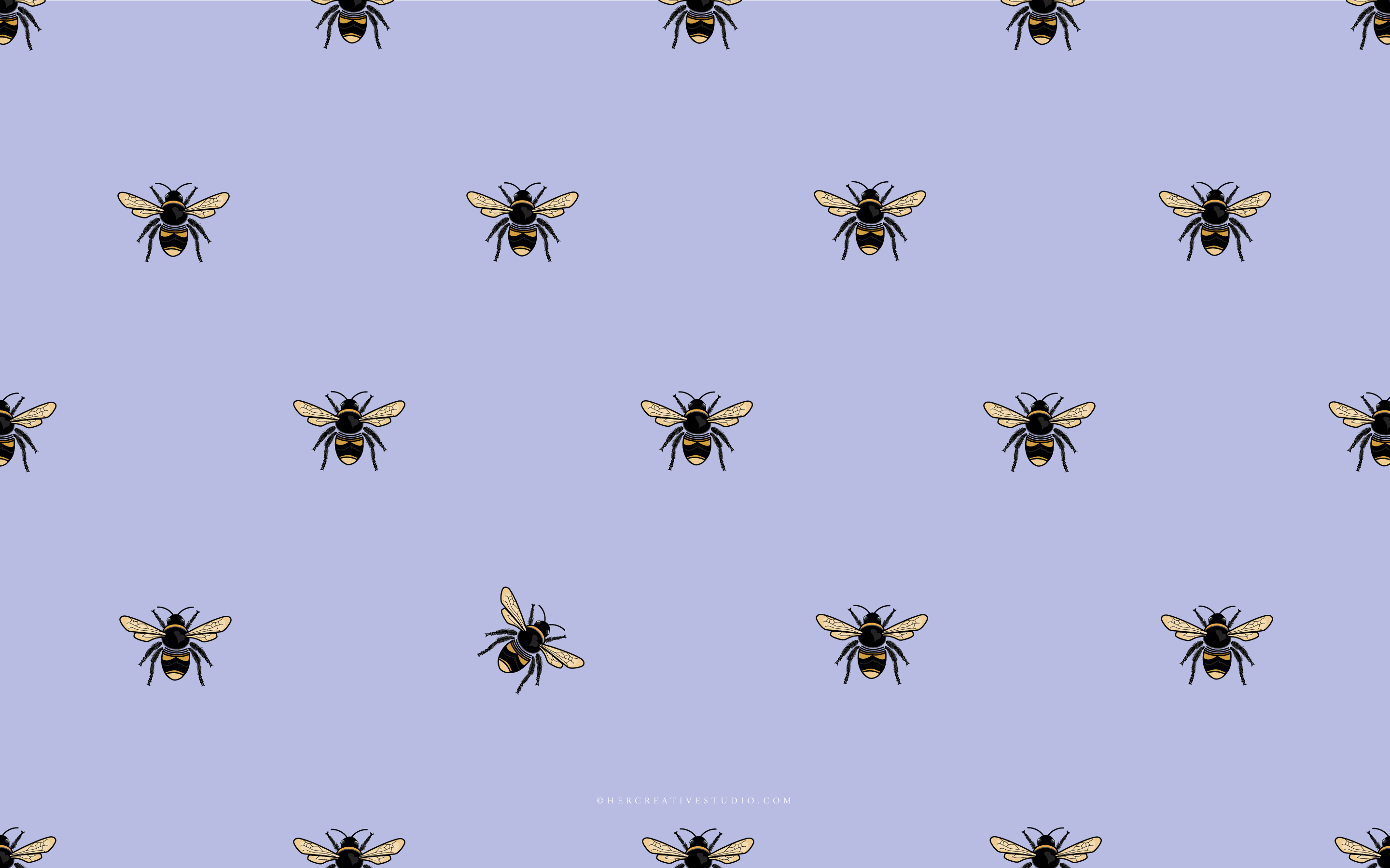 Aesthetic Bee Computer Wallpapers