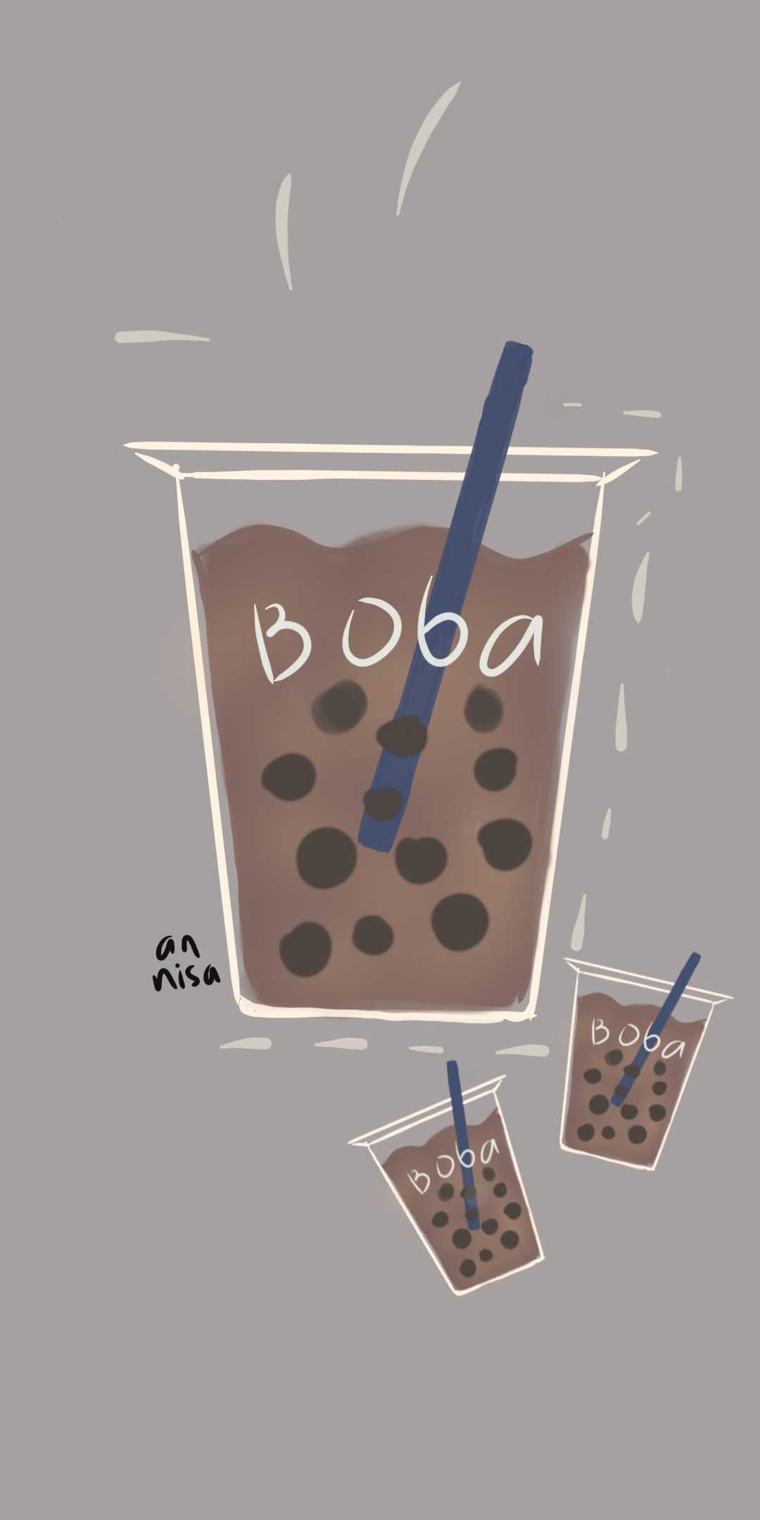 Aesthetic Boba Tea Wallpapers