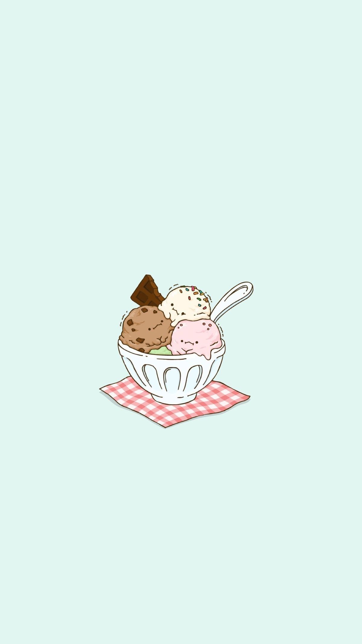 Aesthetic Cartoon Ice Cream Wallpapers