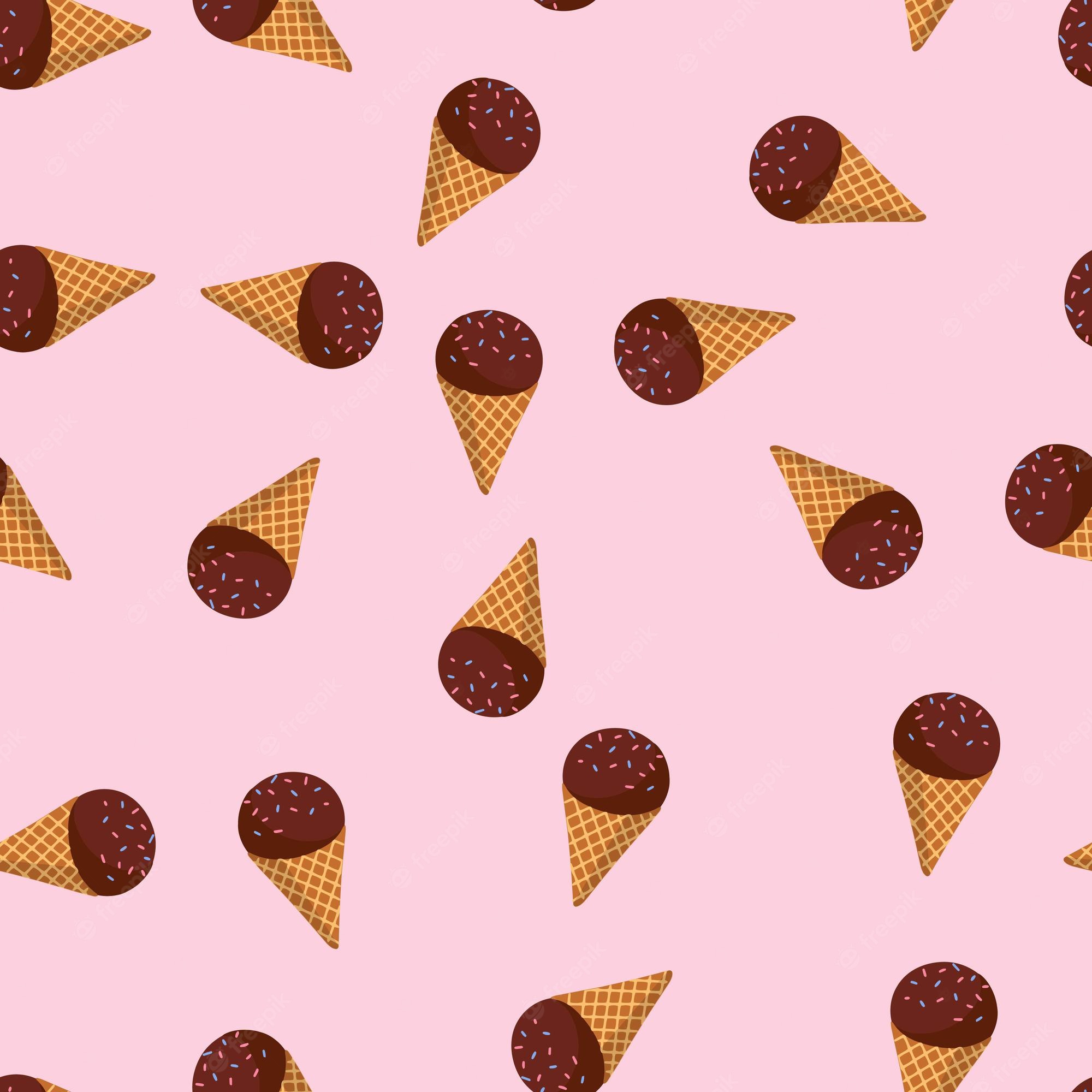 Aesthetic Cartoon Ice Cream Wallpapers