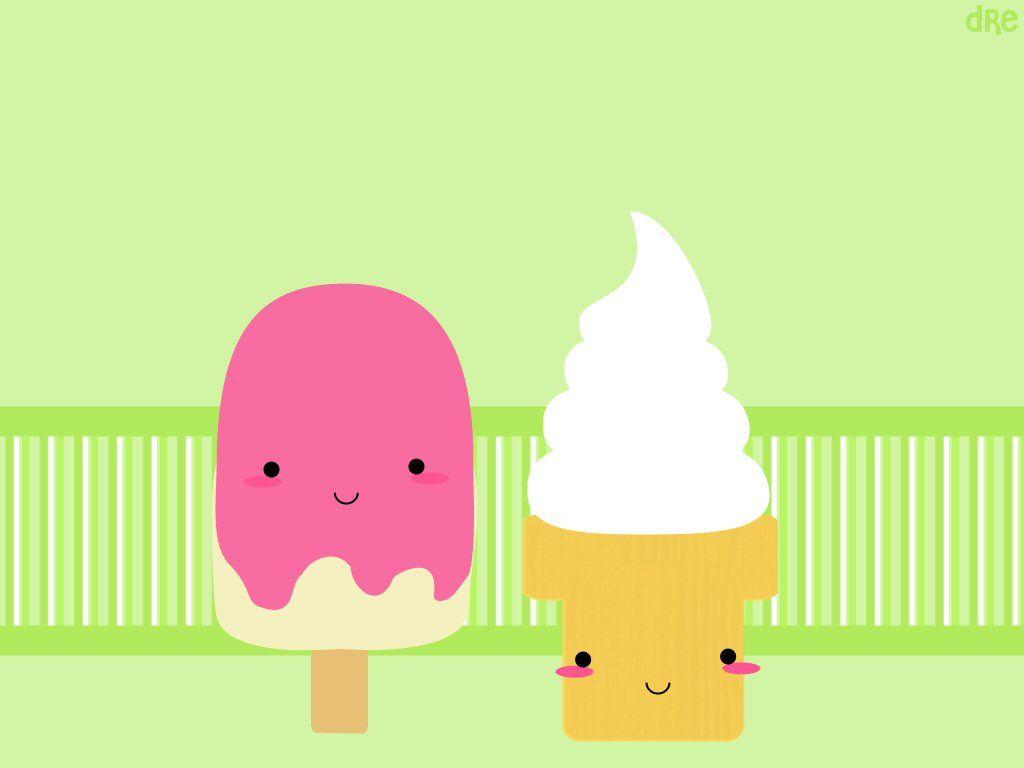 Aesthetic Cartoon Ice Cream Wallpapers