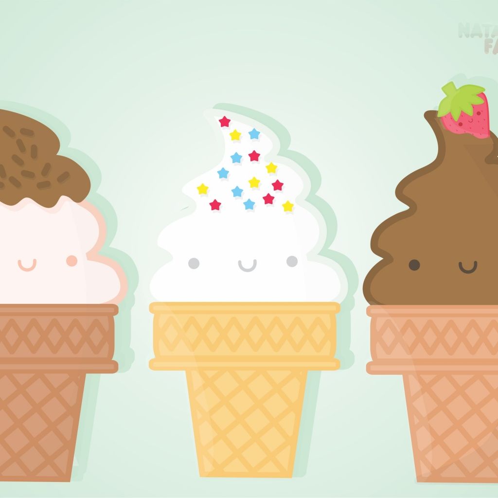 Aesthetic Cartoon Ice Cream Wallpapers