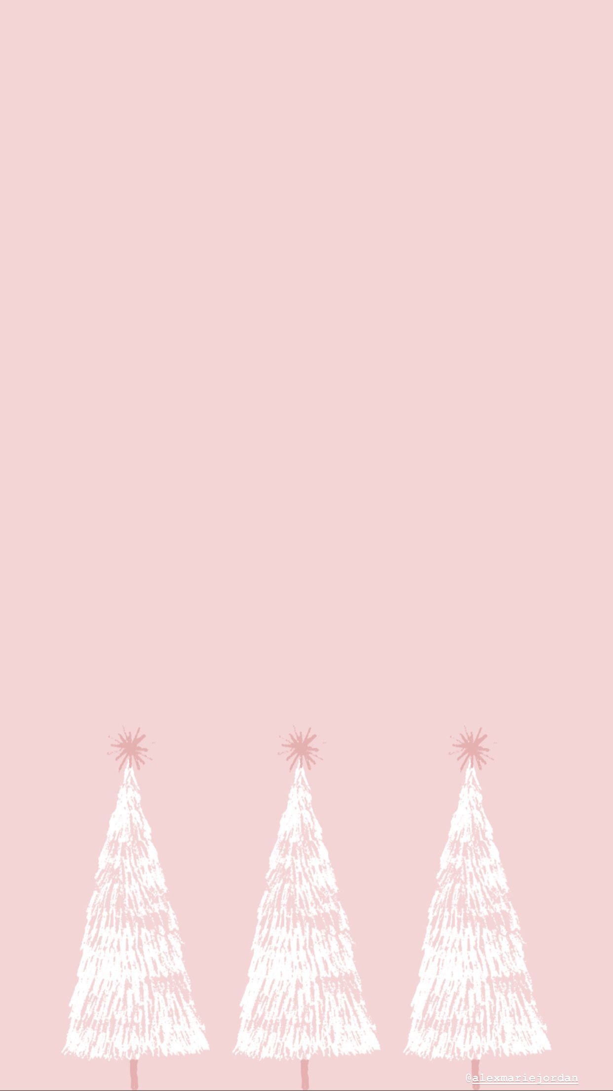 Aesthetic Christmas Pink Wallpapers