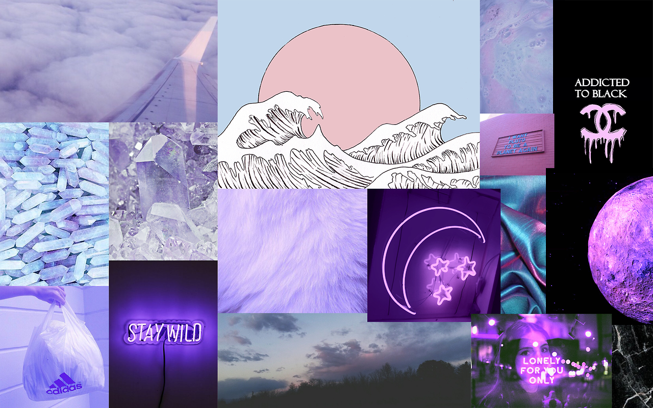 Aesthetic Collage Computer Wallpapers