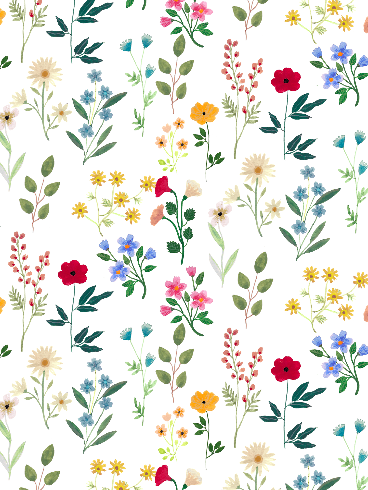 Aesthetic Drawings Flowers Wallpapers
