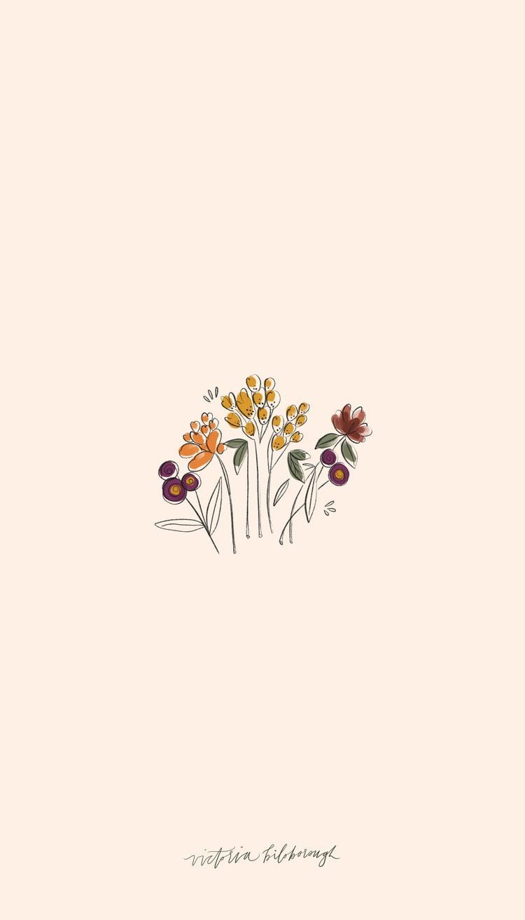 Aesthetic Drawings Flowers Wallpapers