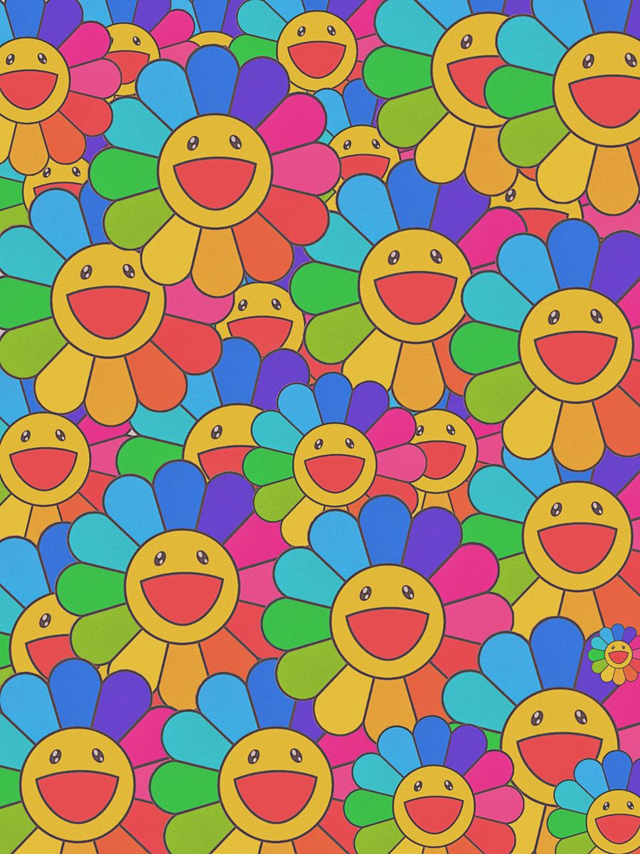 Aesthetic Flowers With Smiley Faces Wallpapers