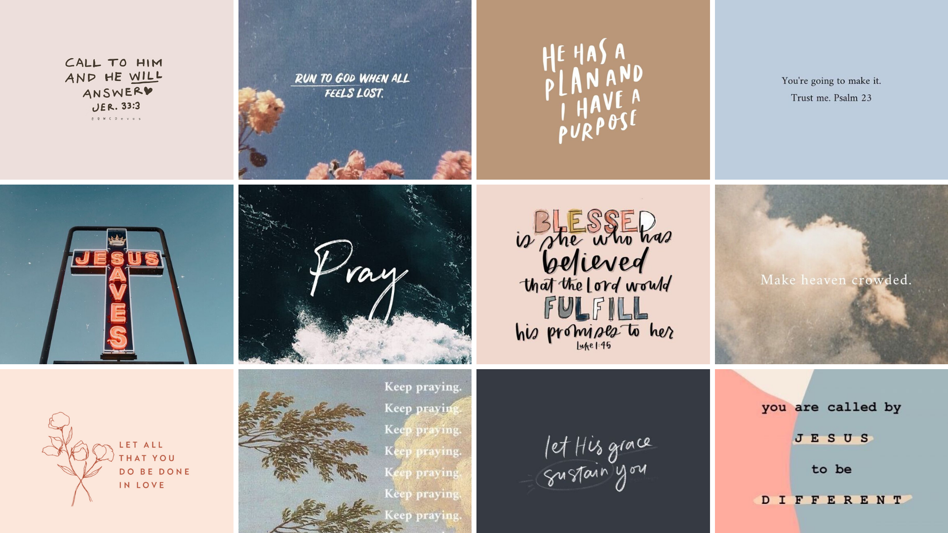 Aesthetic Jesus Collage Wallpapers