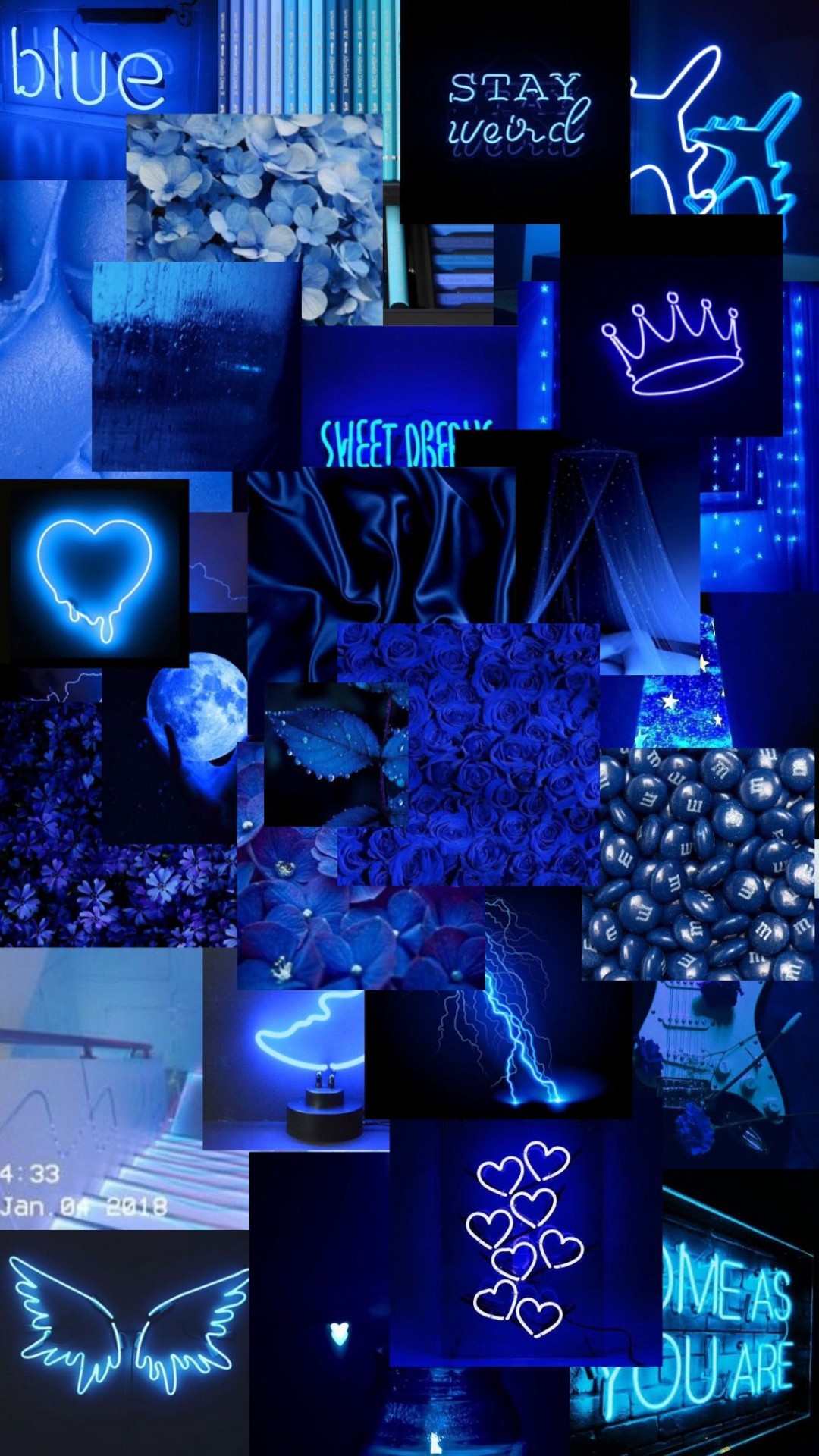 Aesthetic Neon Blue Wallpapers