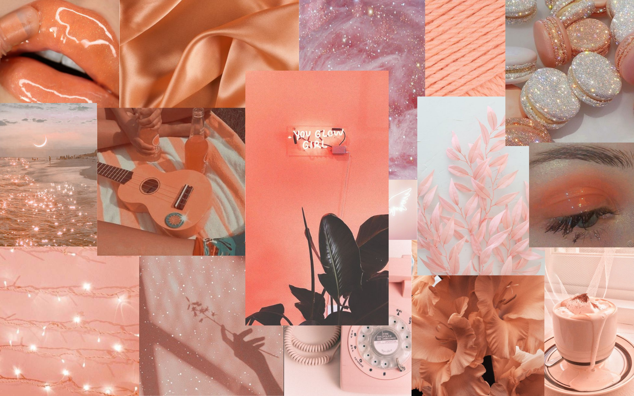 Aesthetic Peach Pink Wallpapers