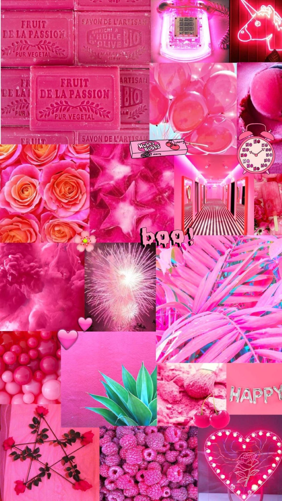 Aesthetic Pink Collage Wallpapers
