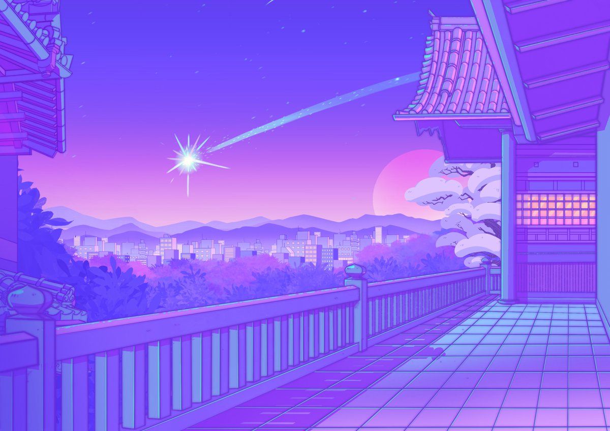 Aesthetic Purple Anime Wallpapers